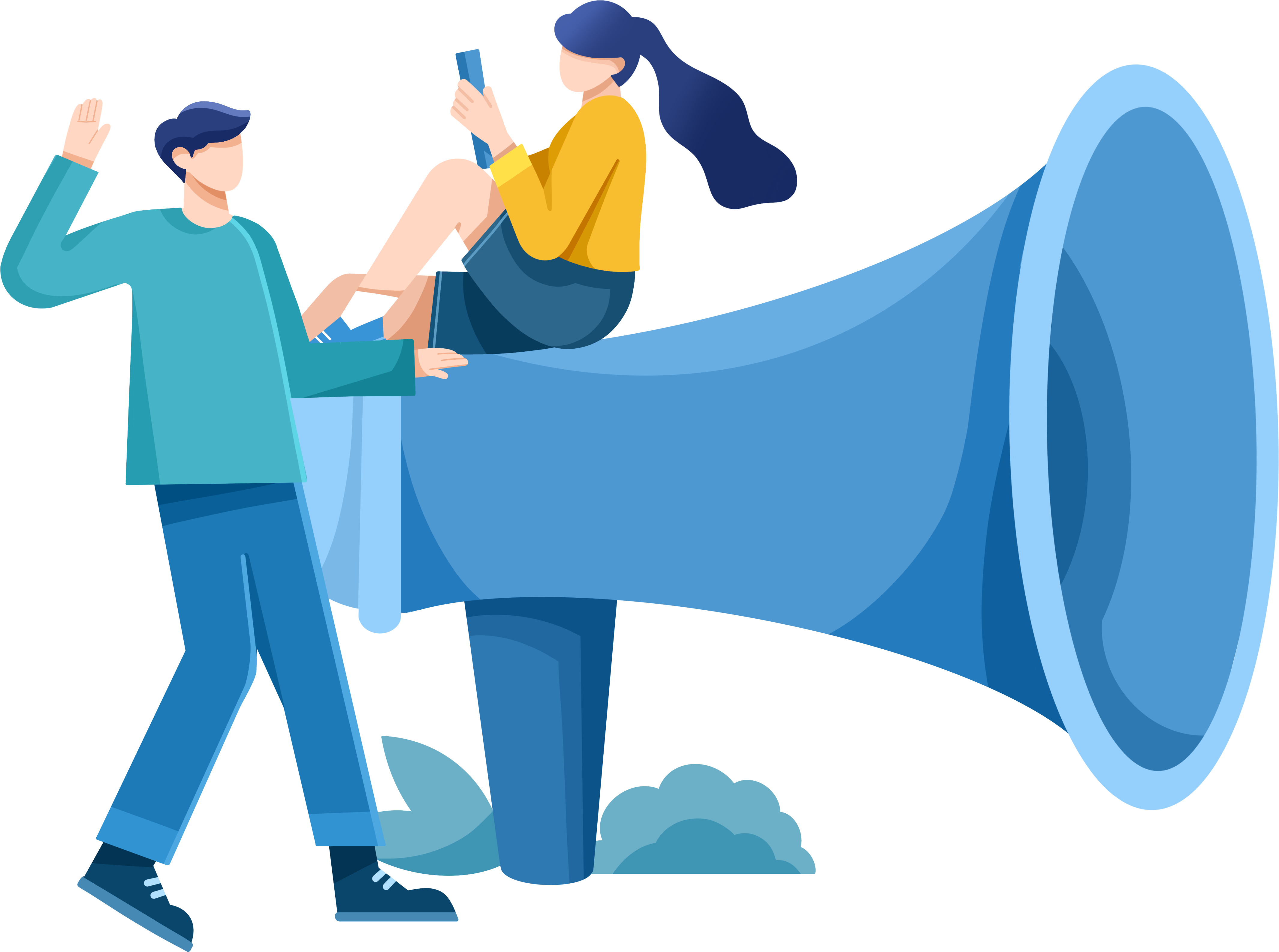 Campus club recruitment loudspeaker image