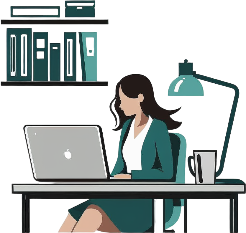 Creative design materials for women's office home work computer