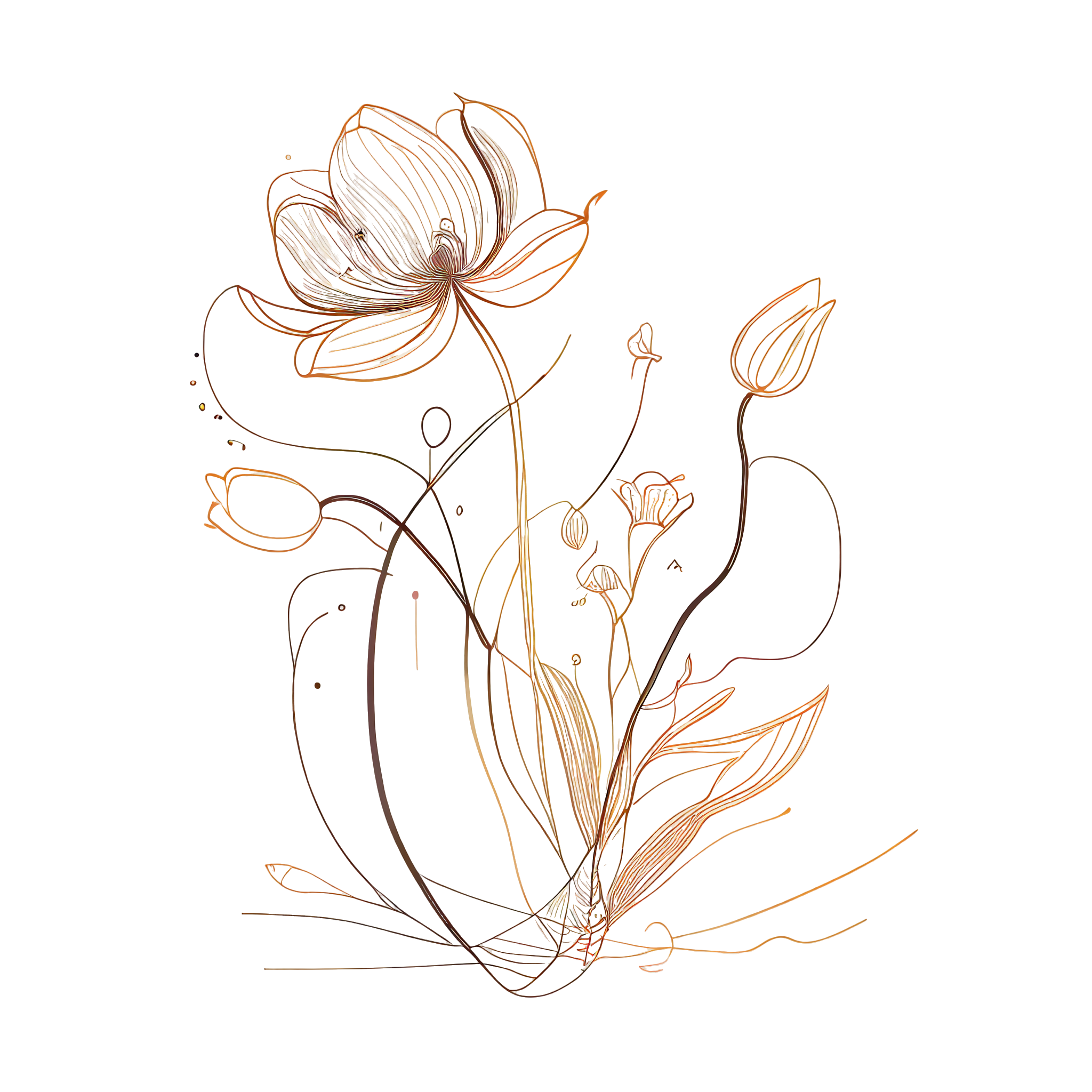Floral Element Doodle