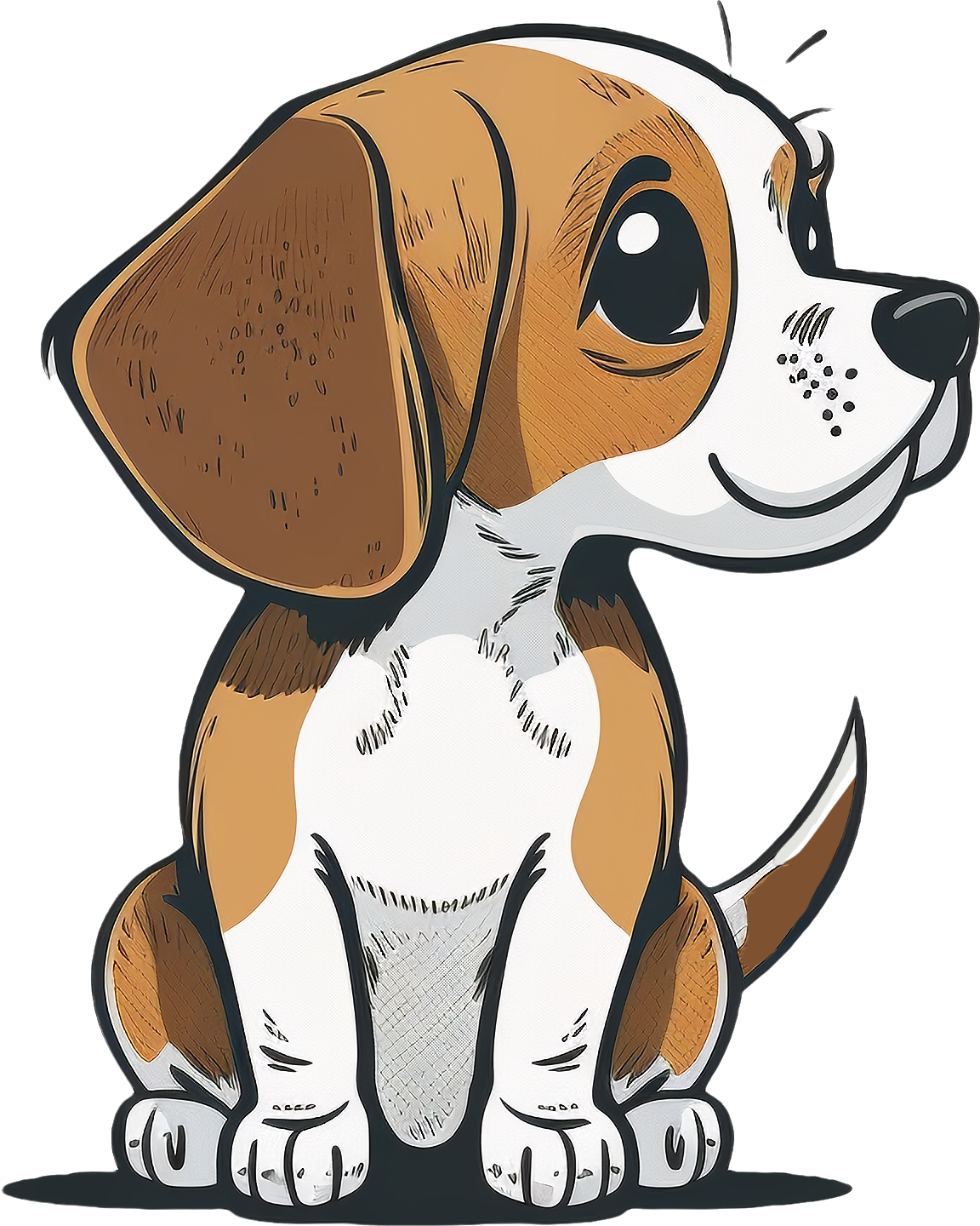 Super cute cartoon dog pattern design