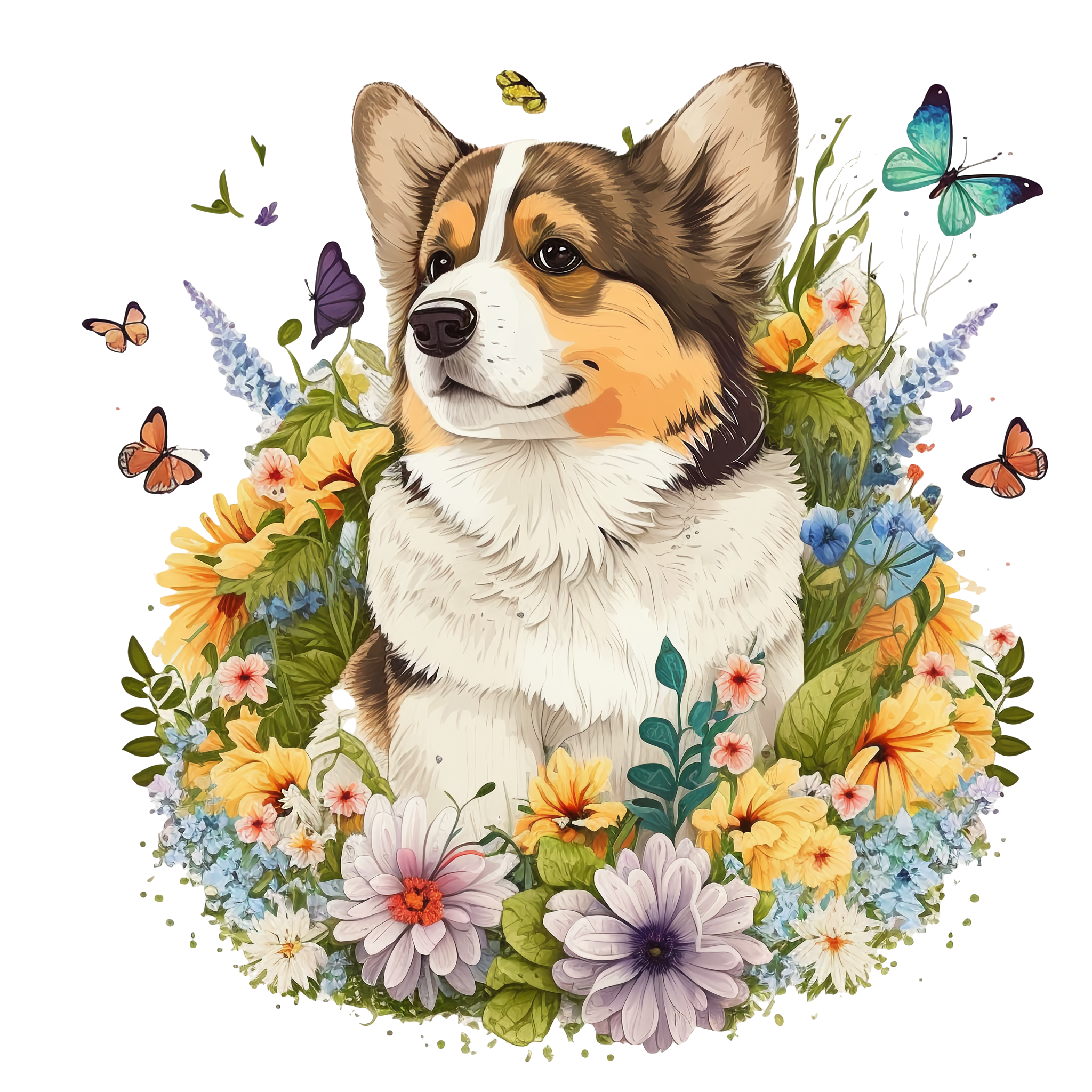 Cute dog illustration by Veronica Kuchma