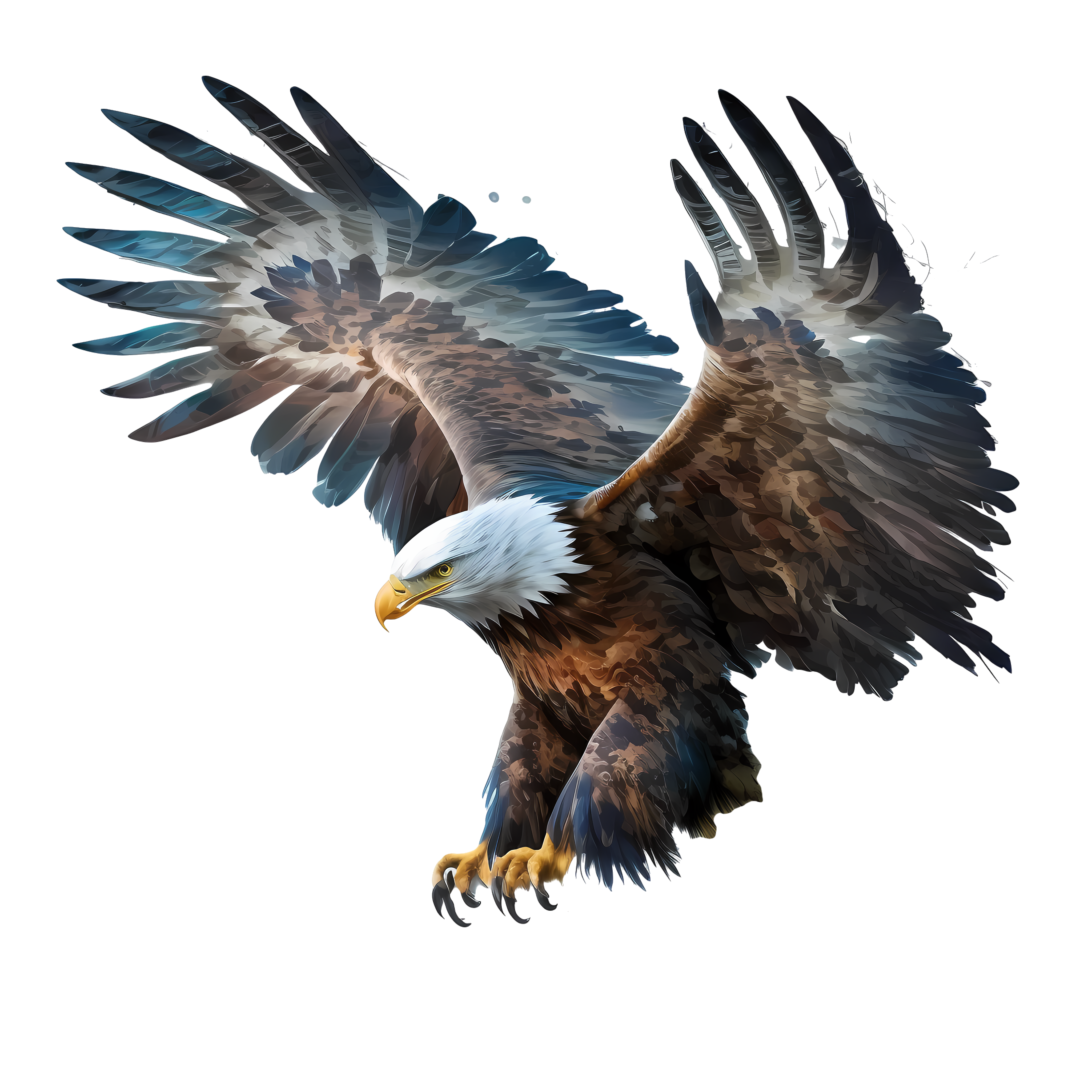 Transparent background high-definition eagle graphic material