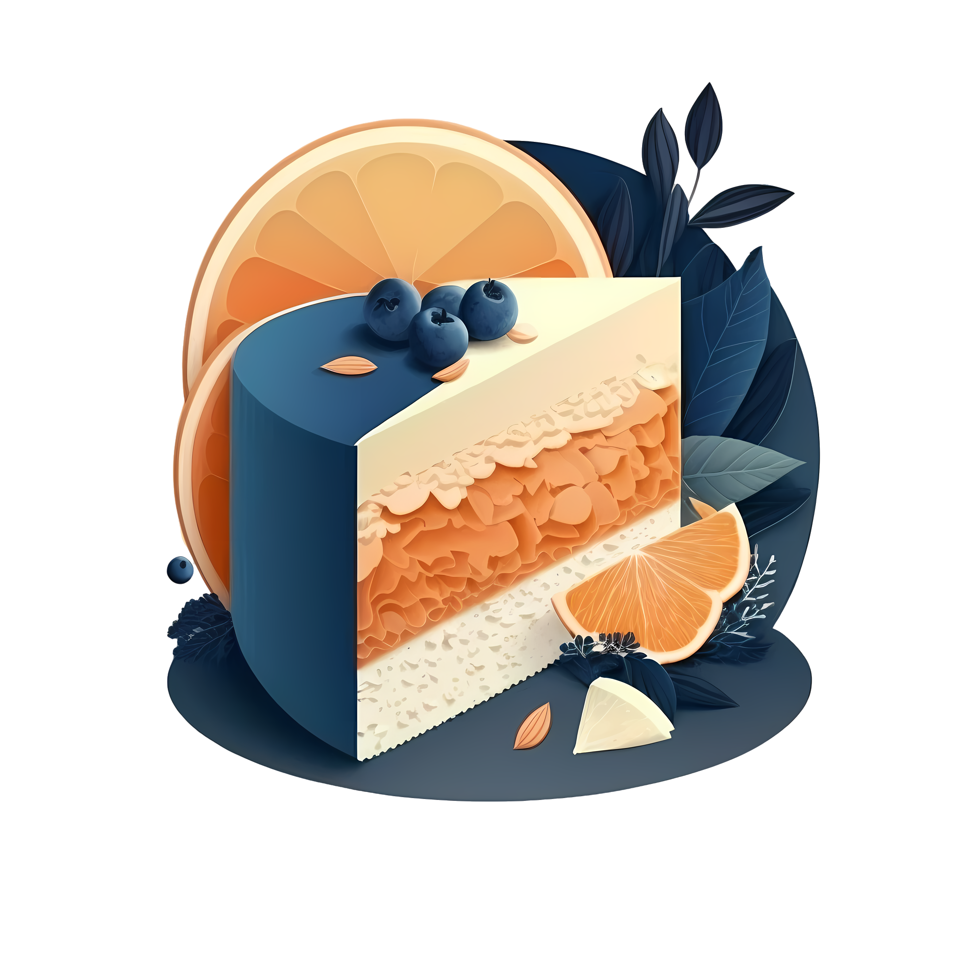 Hand-drawn rich food PNG graphic material