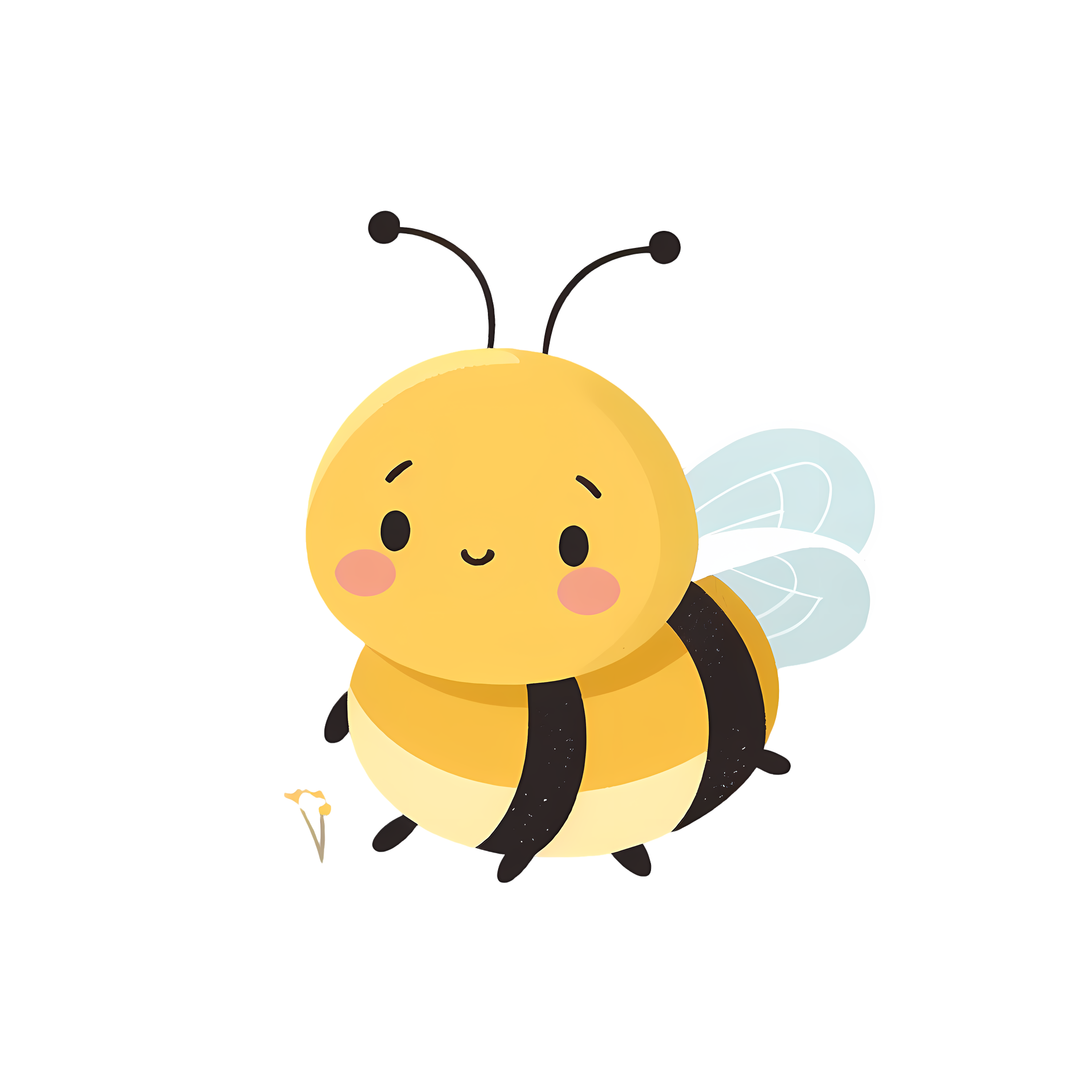 Fresh and Simple Illustration Design Material - Bee