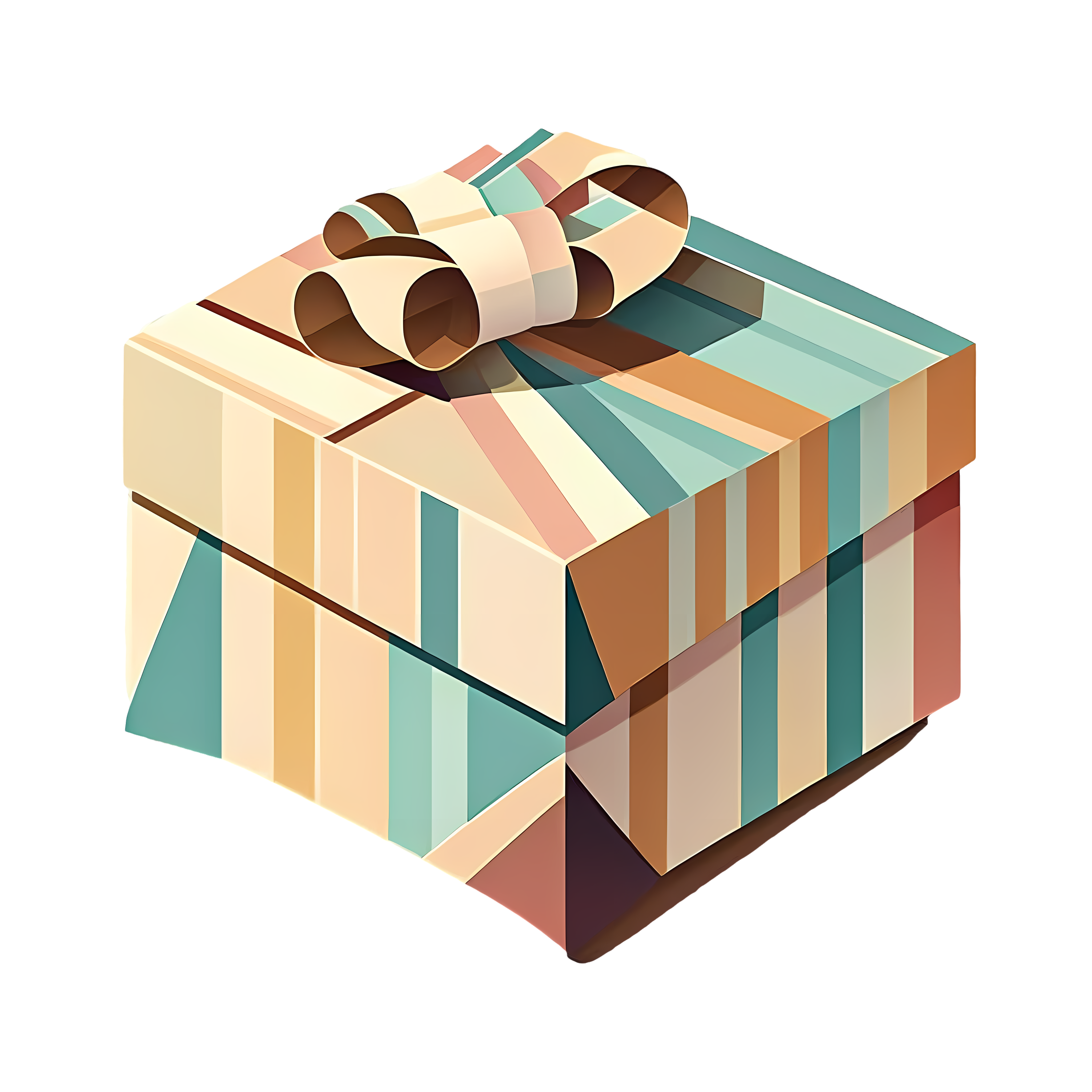 Modern Flat Illustration Gift Box Graphic Material