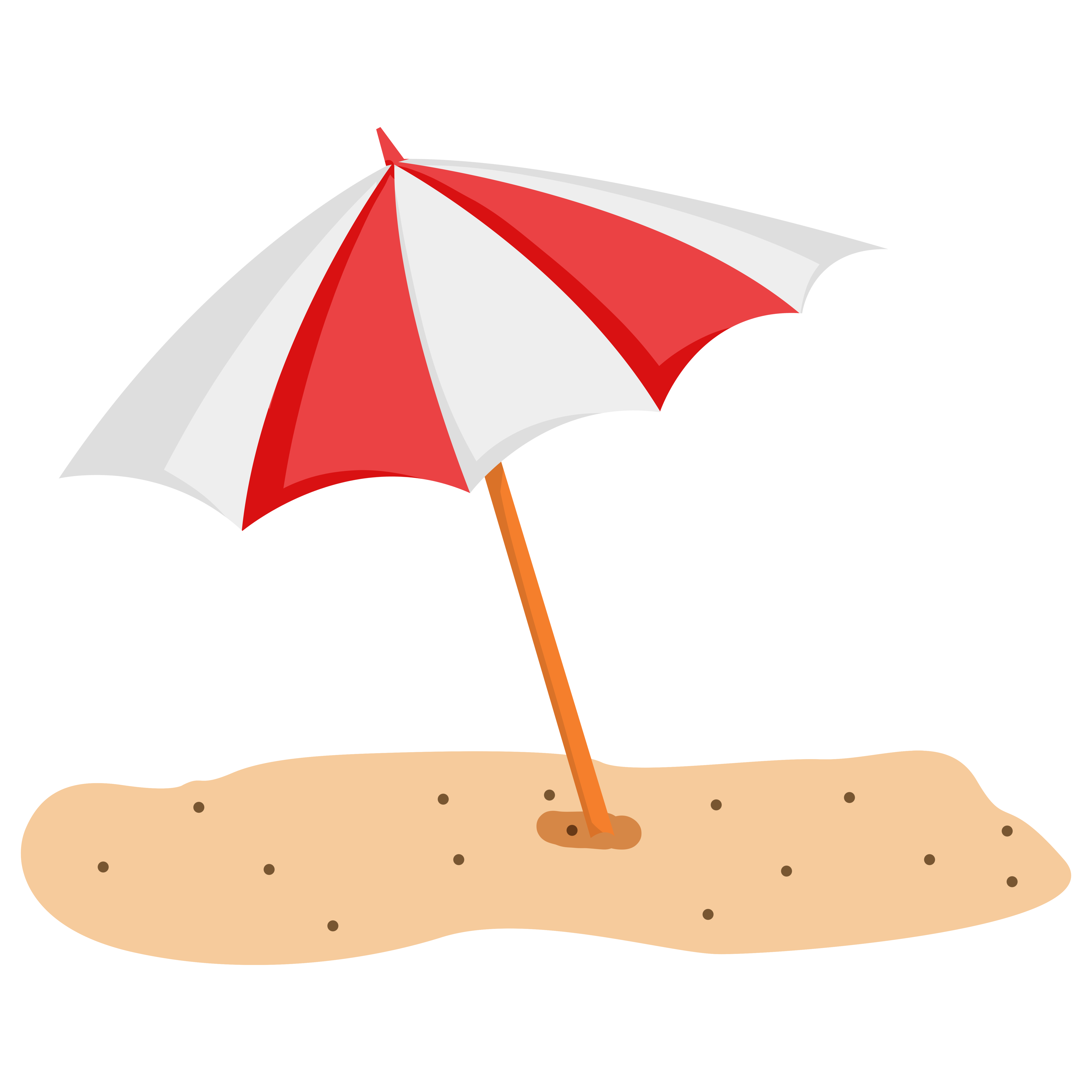 Summer beach umbrella material image