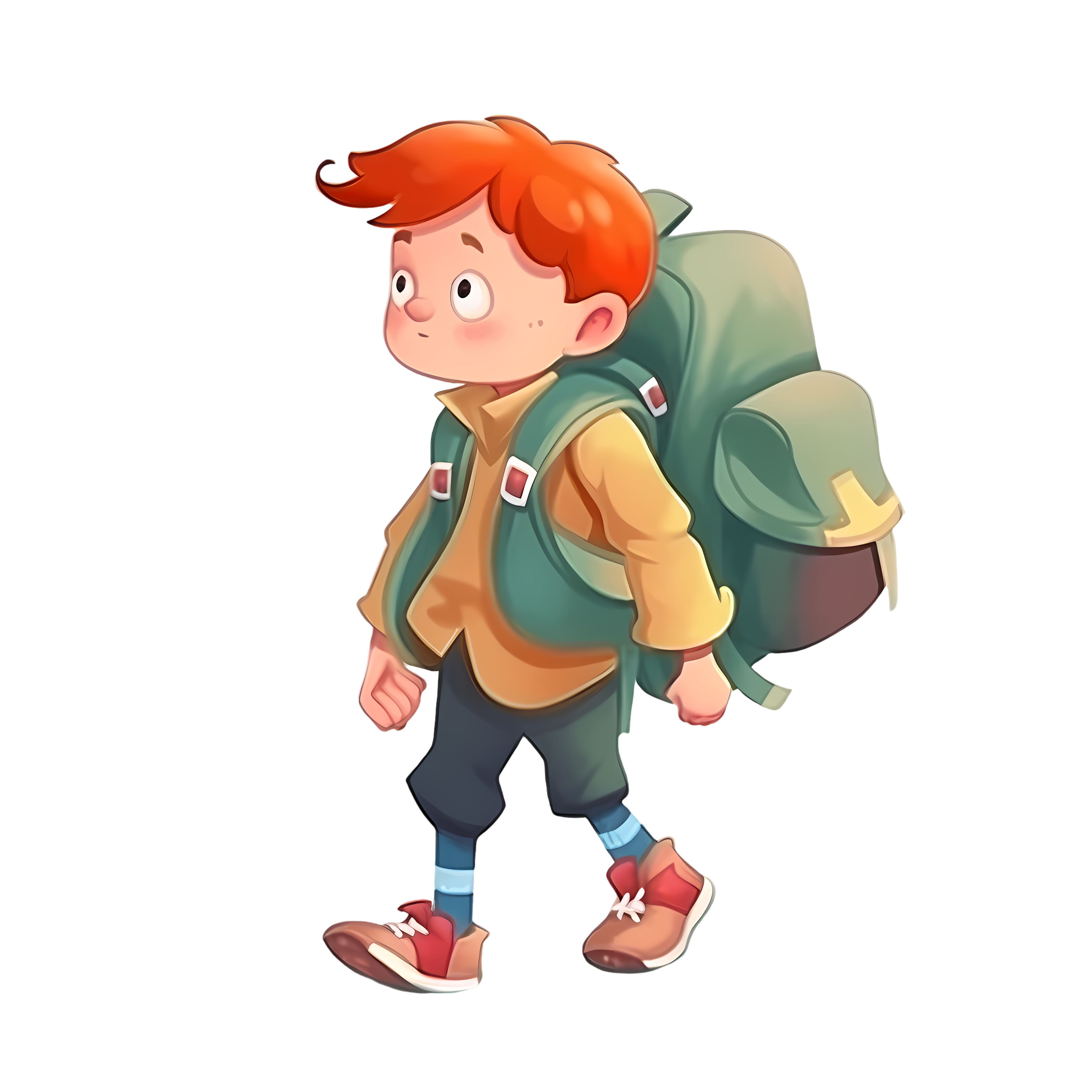 Illustration design materials for kindergarten with a transparent background