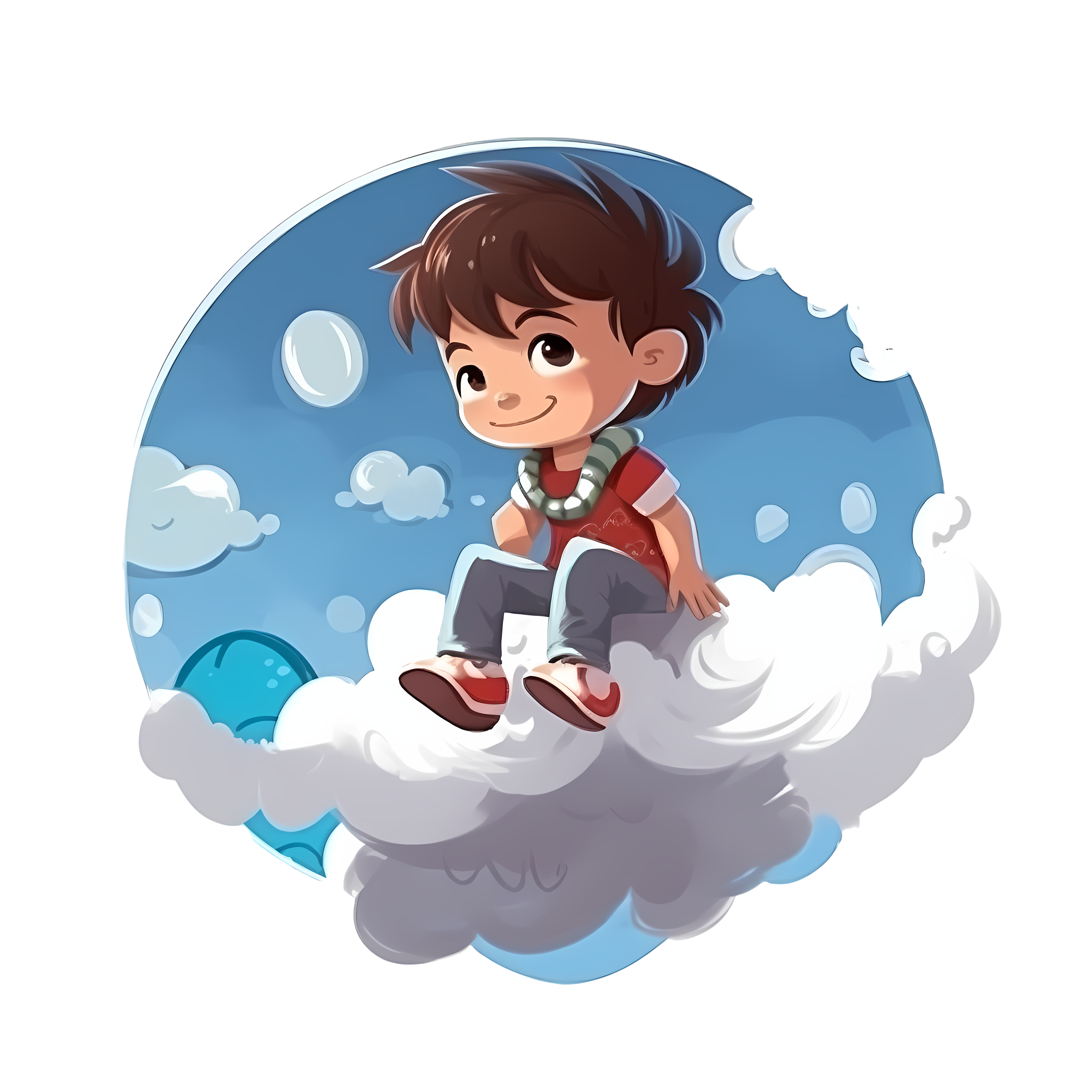 Transparent background high-definition PIXAR kindergarten illustration design elements