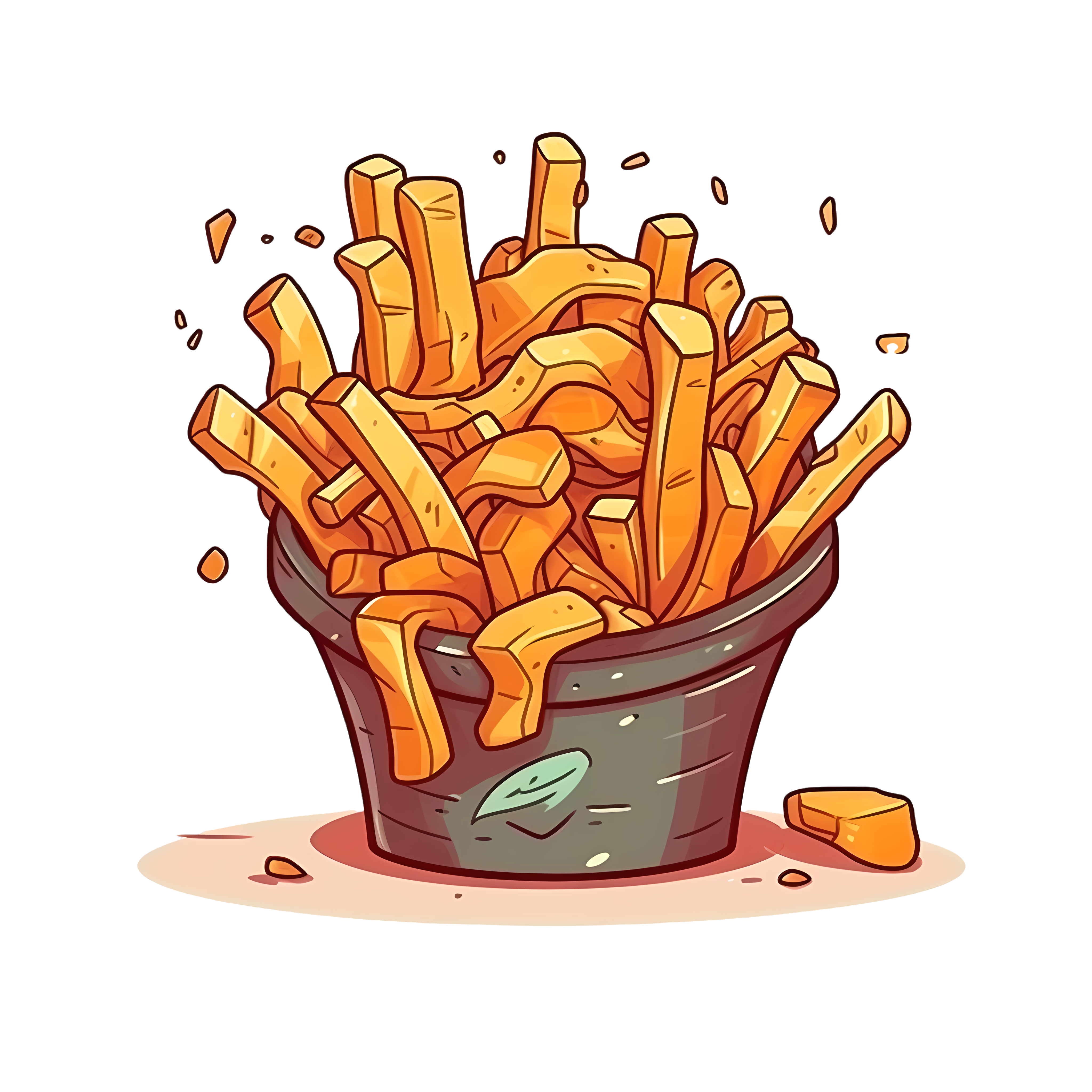 Creative Design Commercial PNG Graphic Material - French Fries Illustration