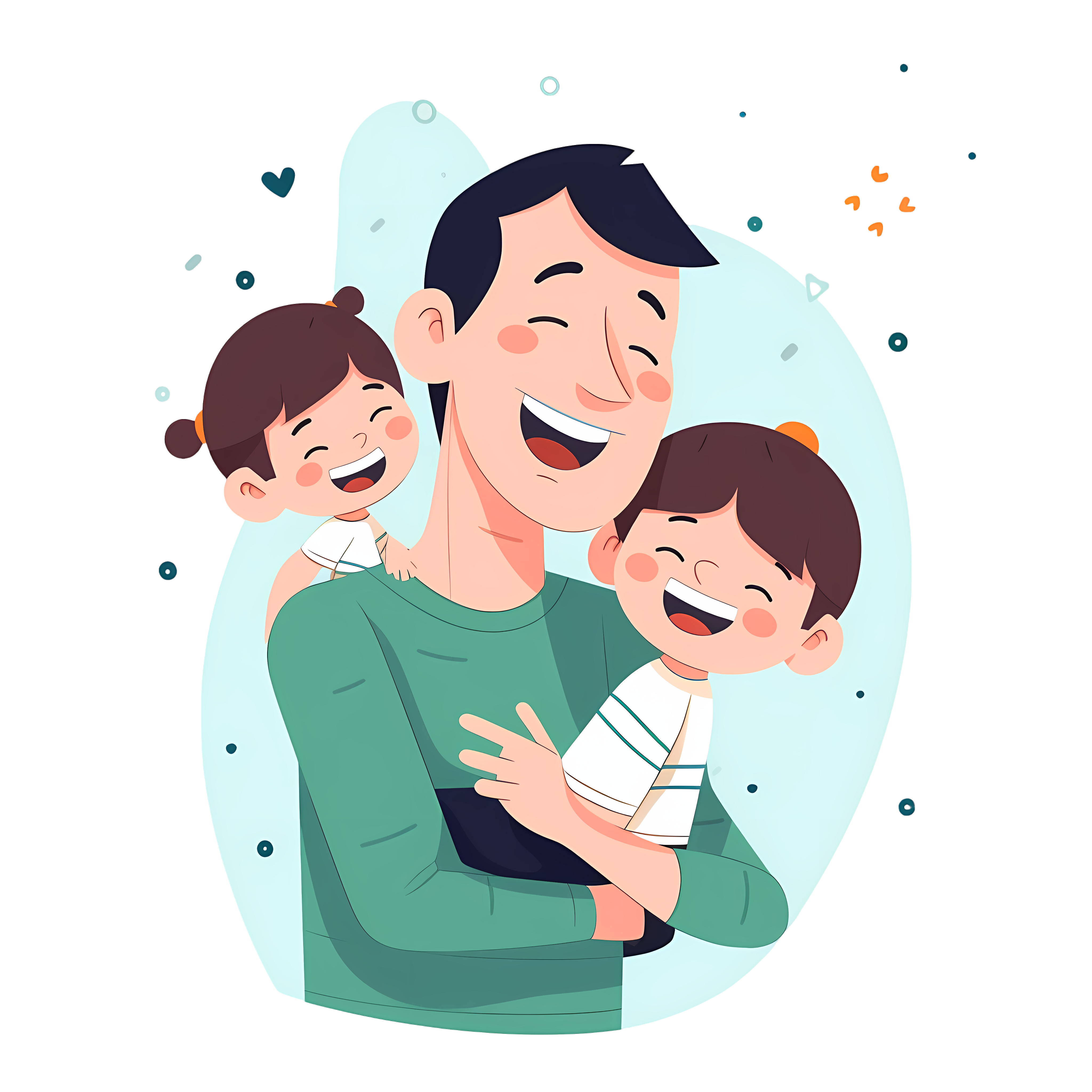 Father's Day illustration design materials