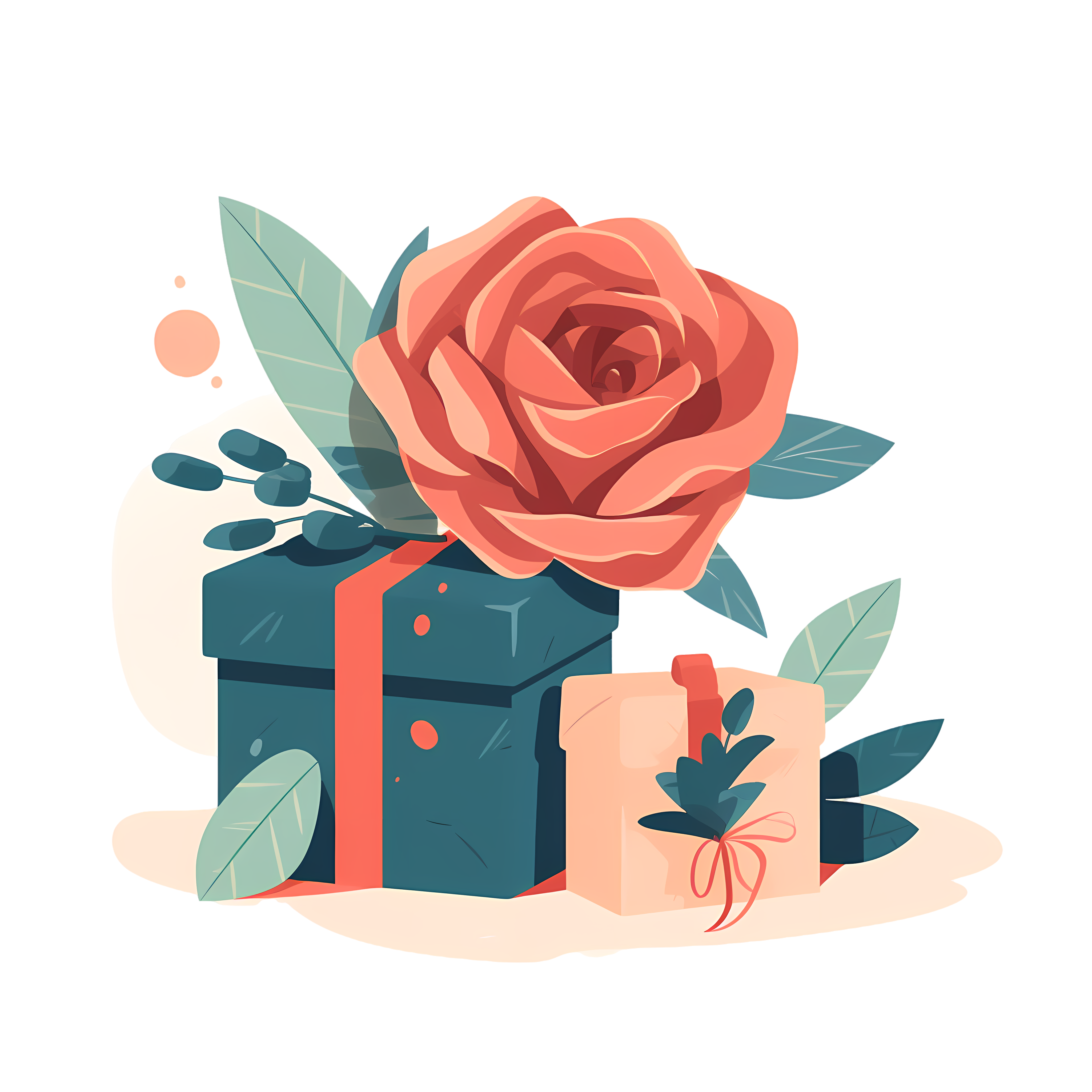 Creative design materials for rose gift boxes