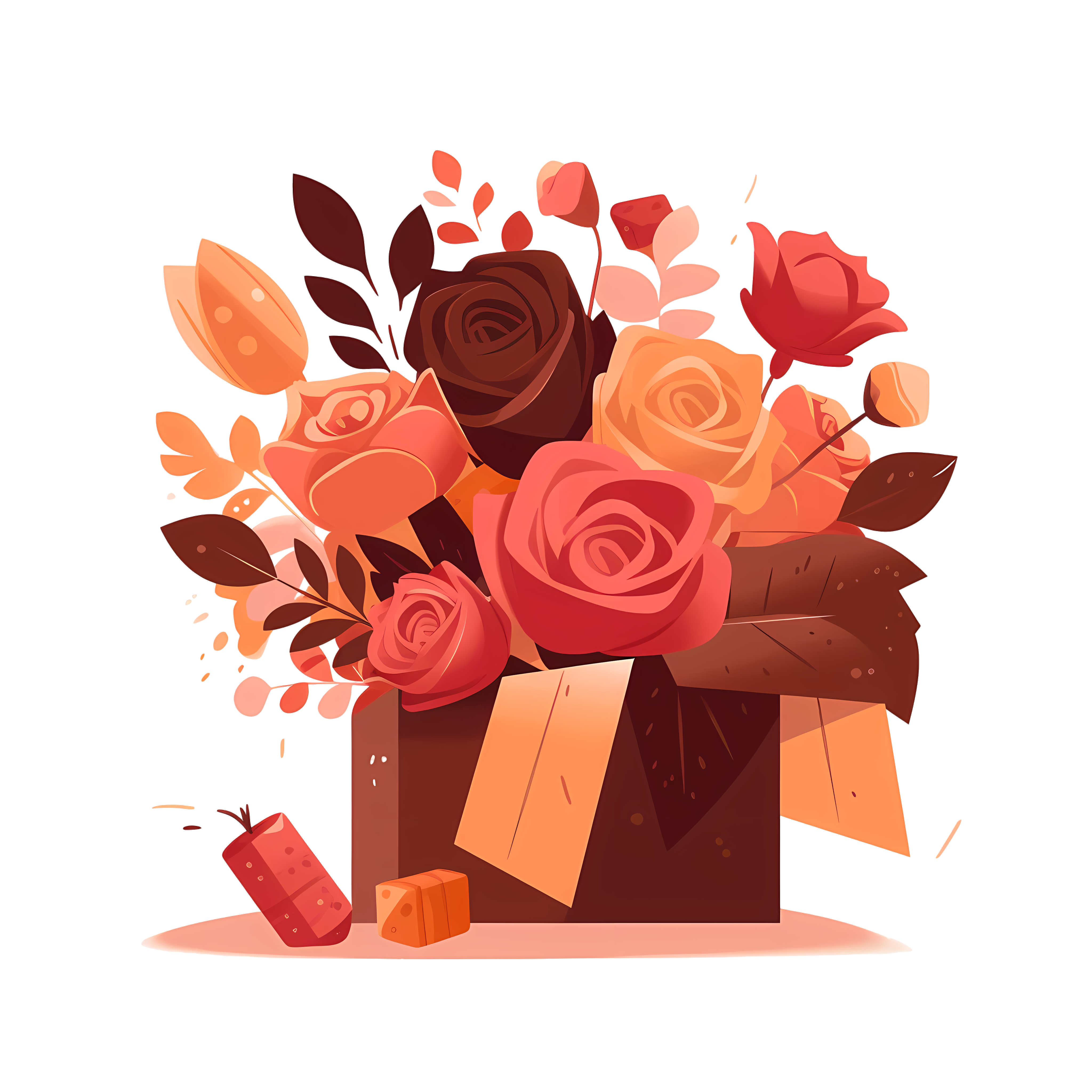 Creative Design Element Material Gift Box