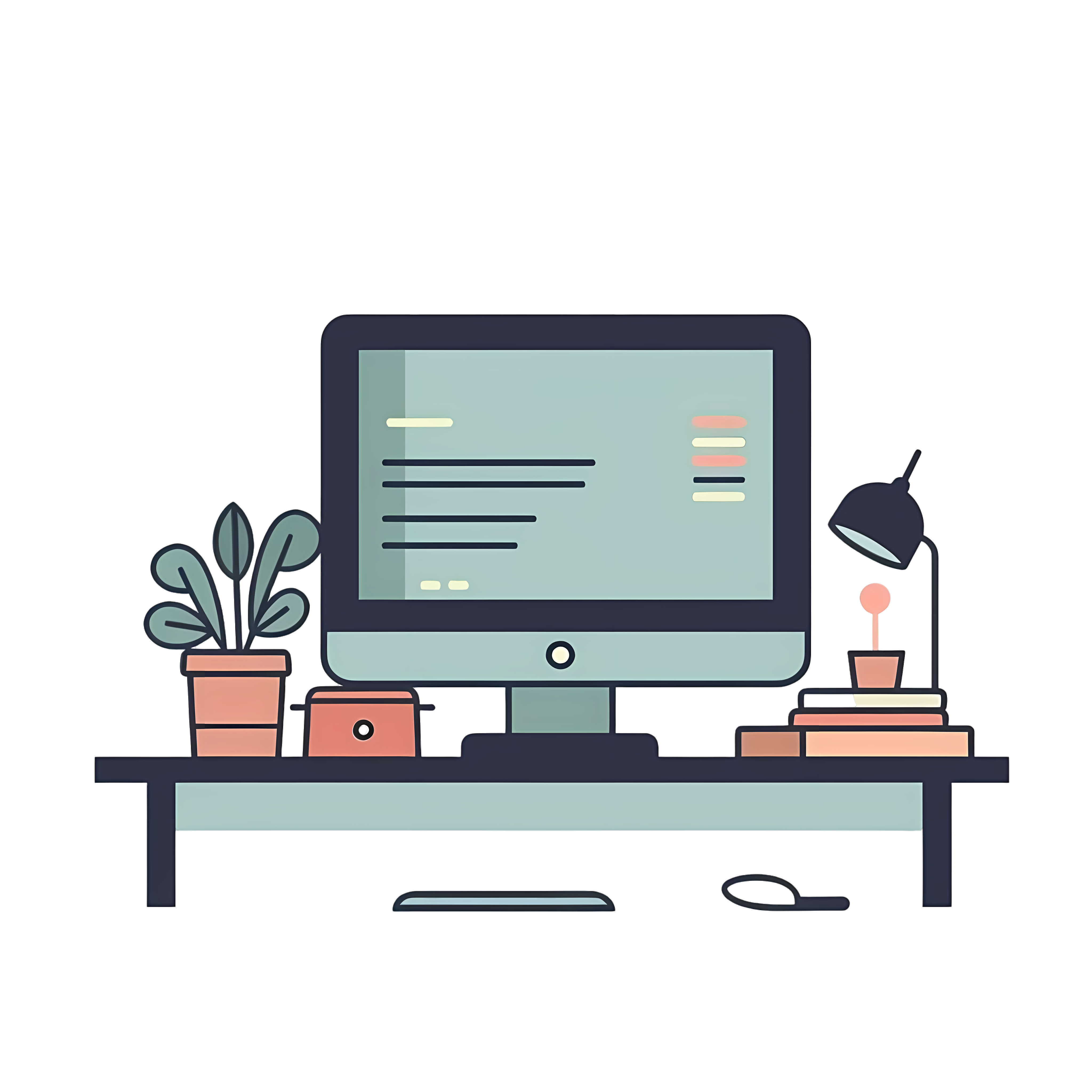 Office desk graphic materials for employees