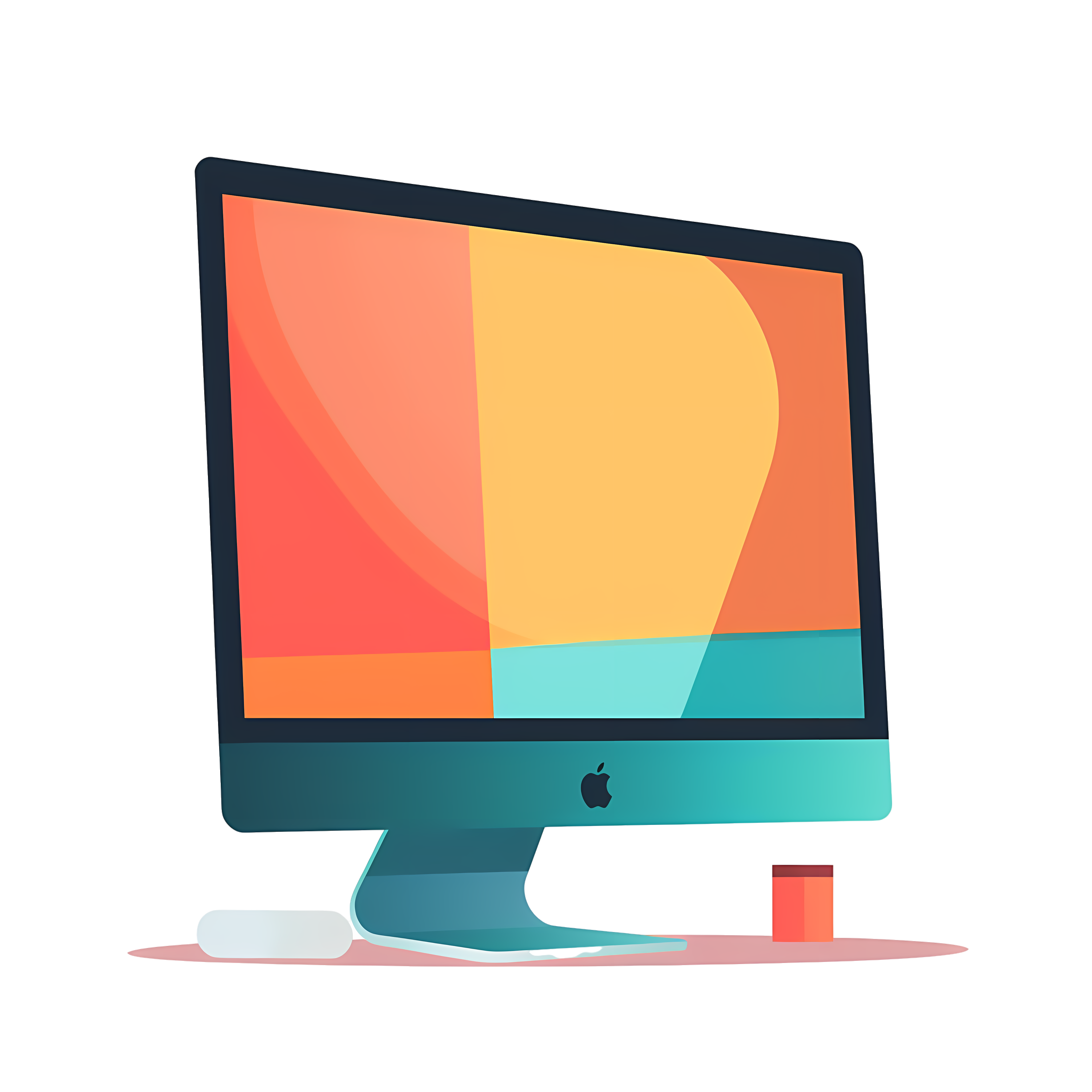 Creative design elements office equipment graphic materials