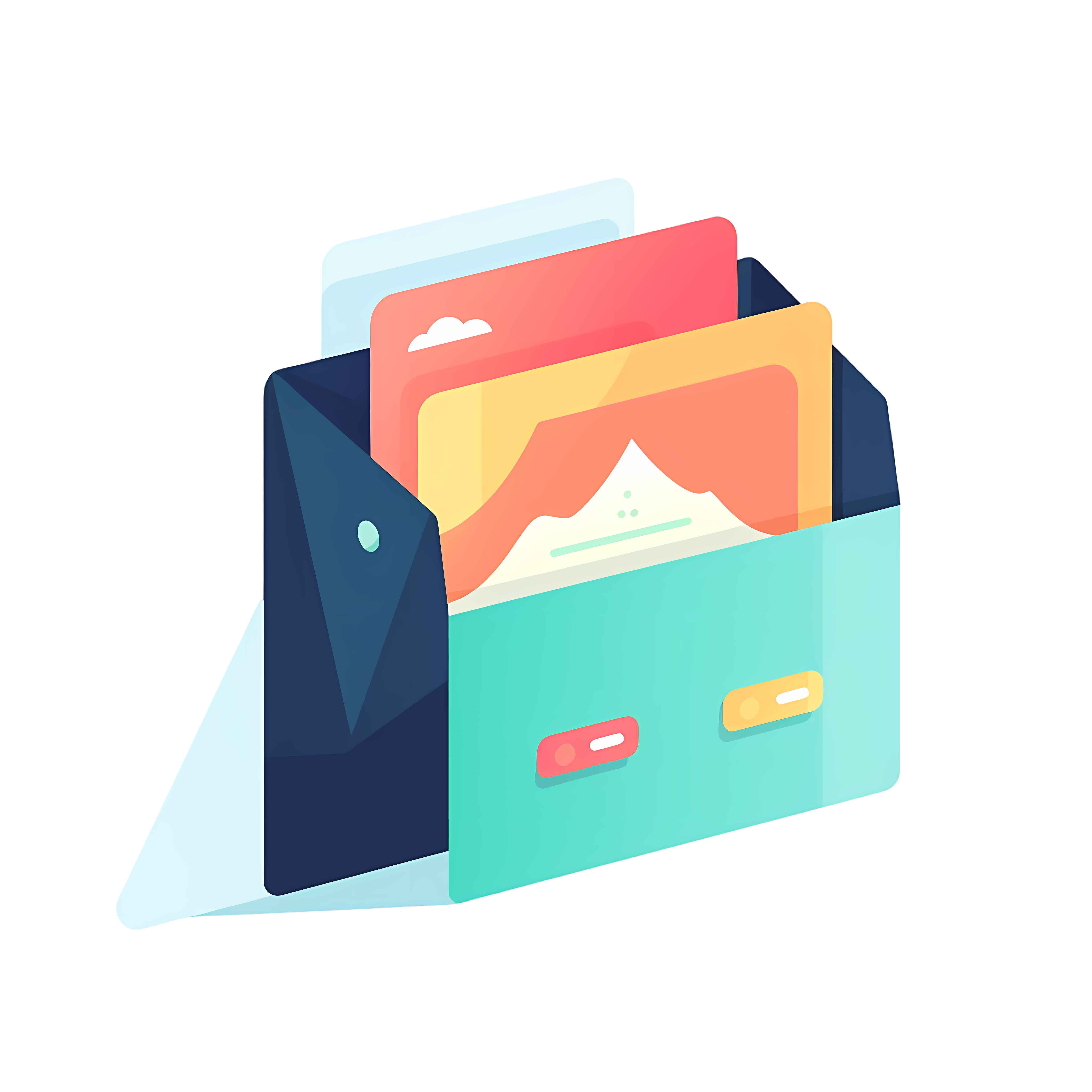 Creative design materials for commercial electronic photo albums