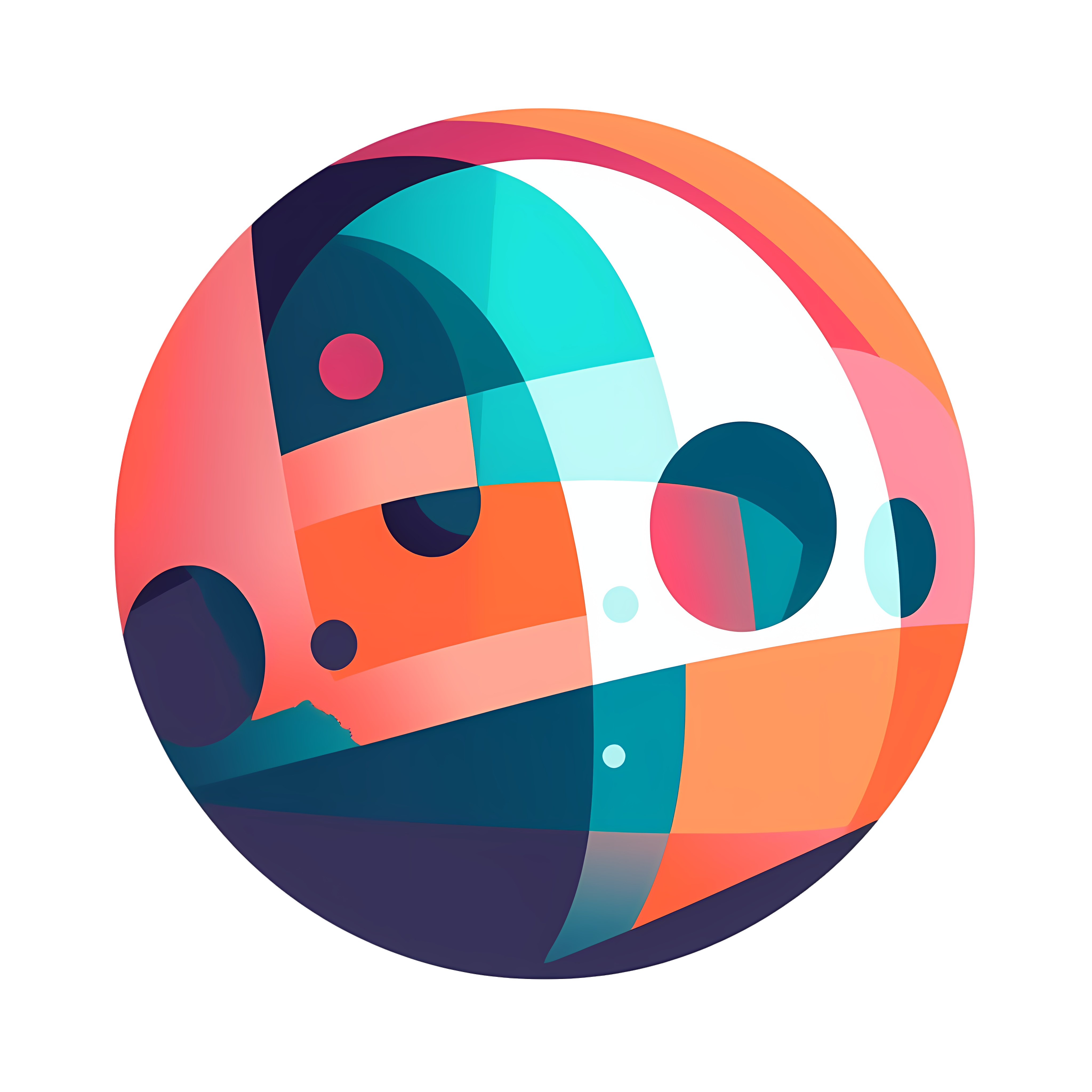 Colorful spherical images of business