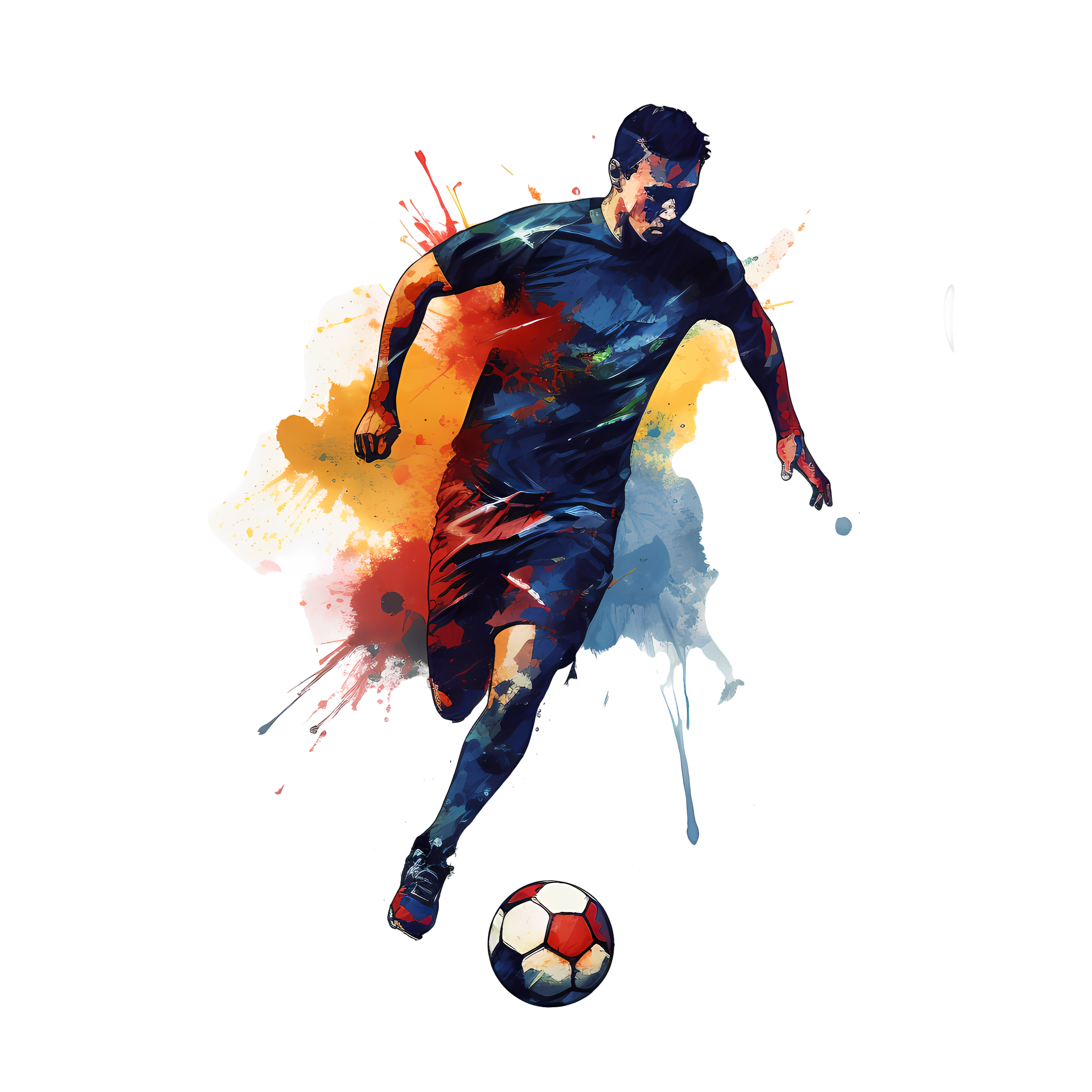 Passionate soccer match illustration design elements