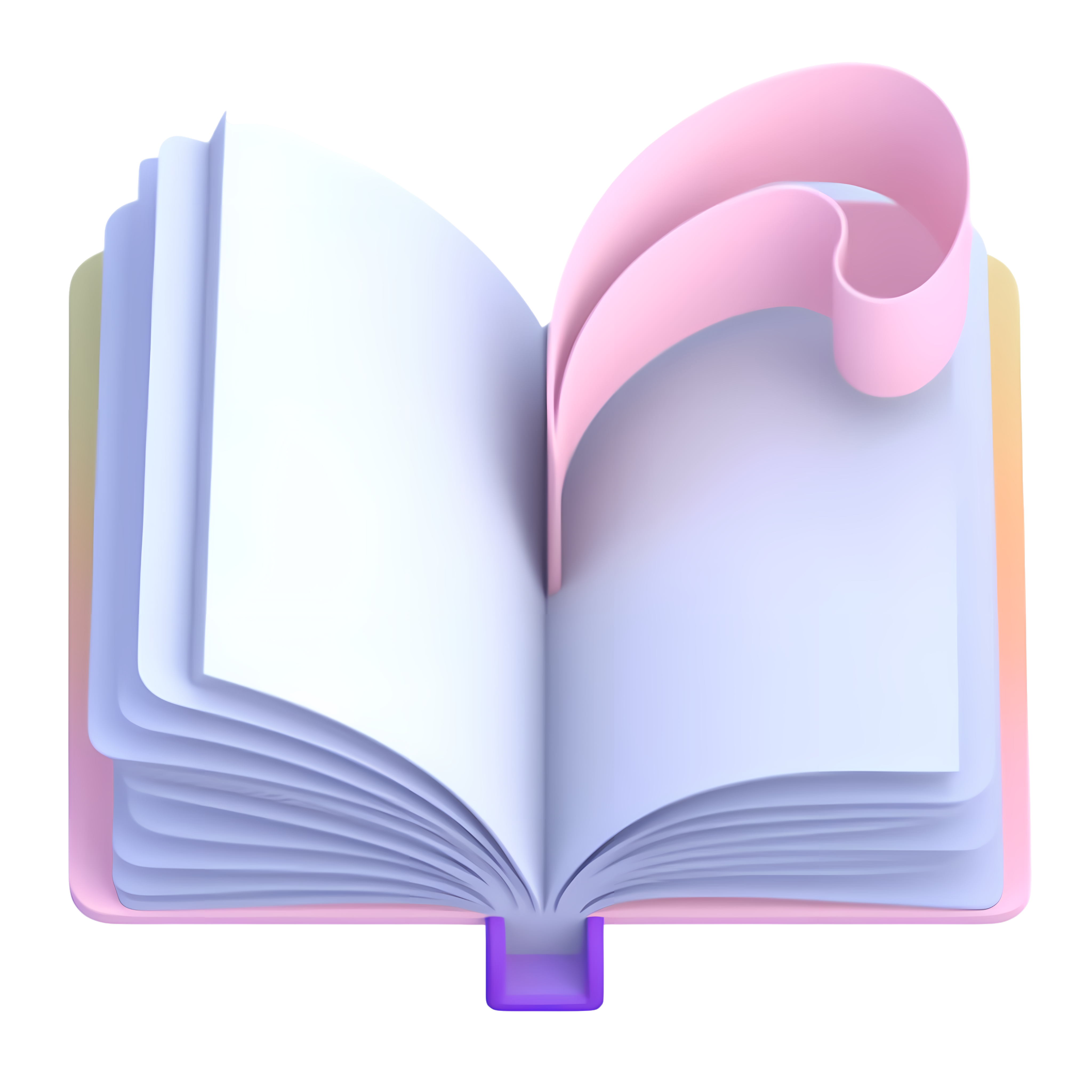 Learning Supplies Colorful Notebook 3D Graphic Materials