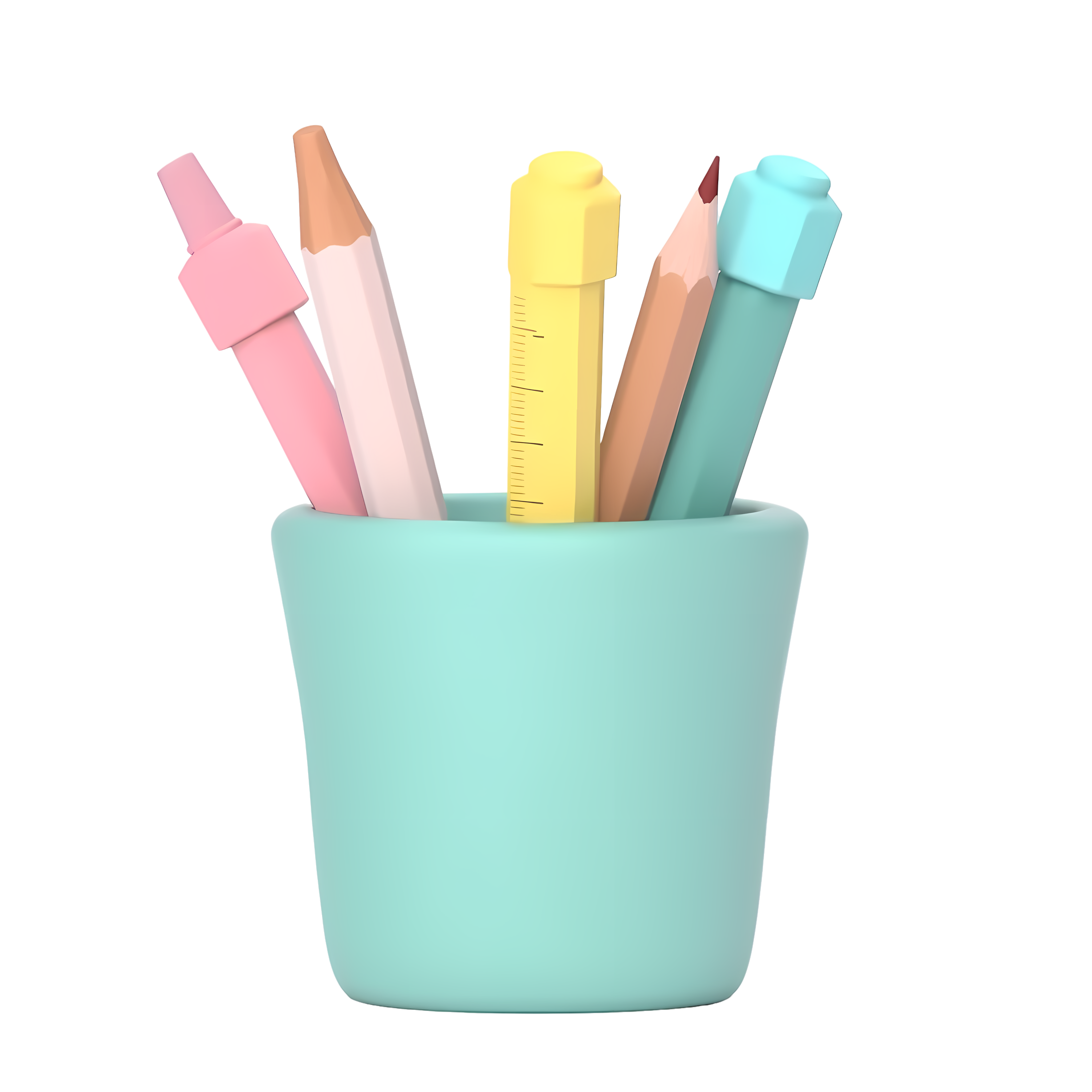 Stationery pencil case PNG material