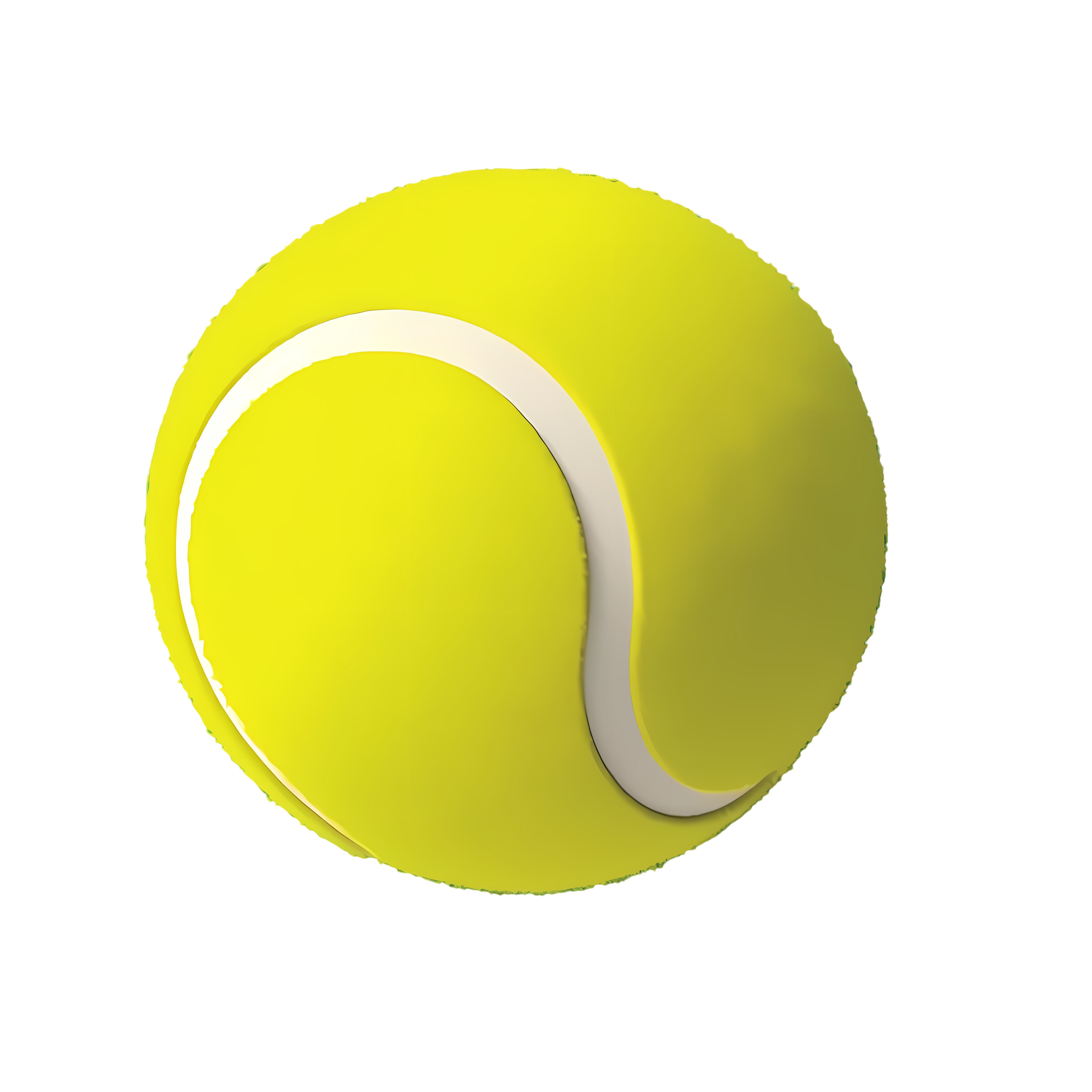 High-definition transparent tennis ball white background material