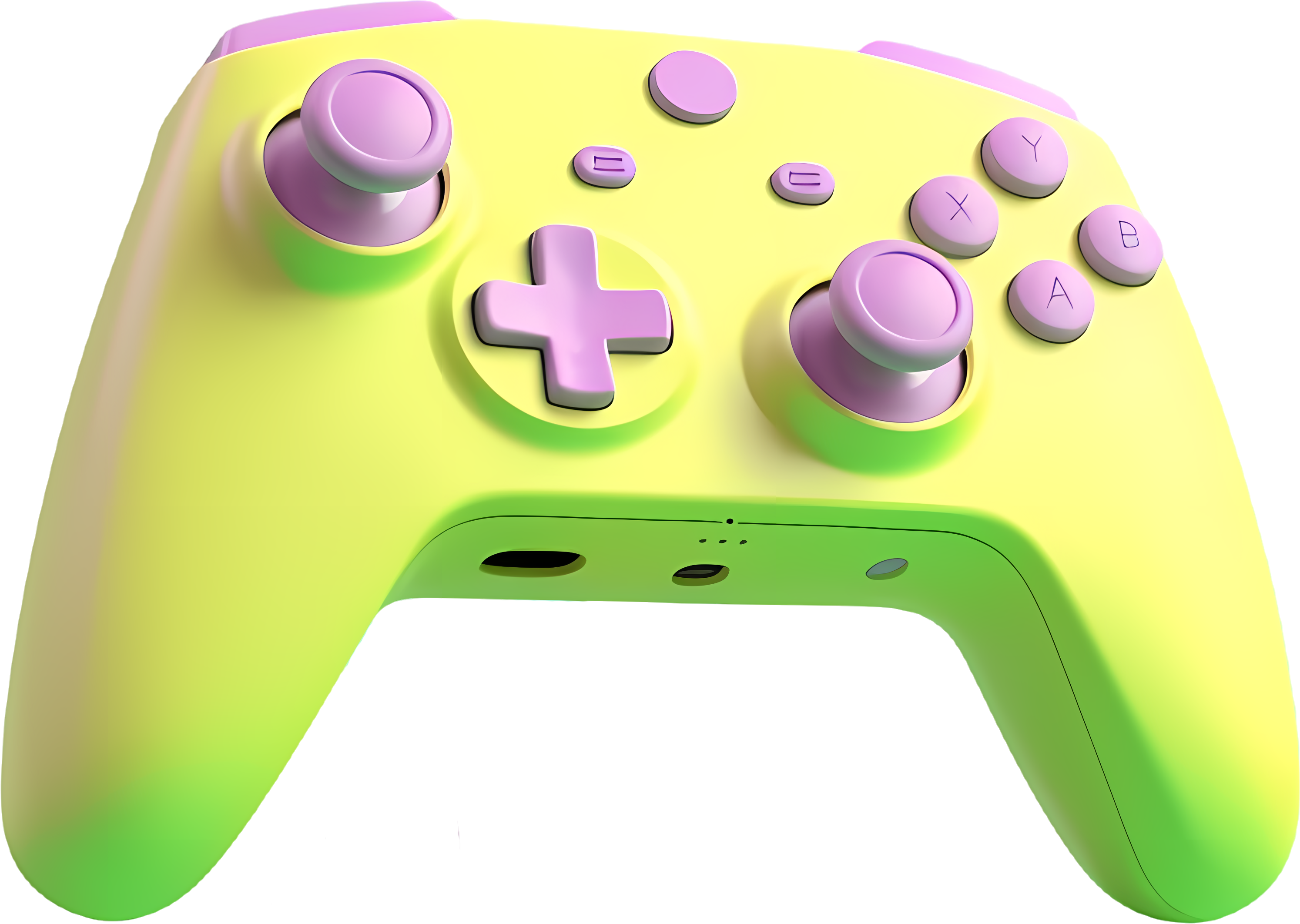 Pink button video game console PNG material