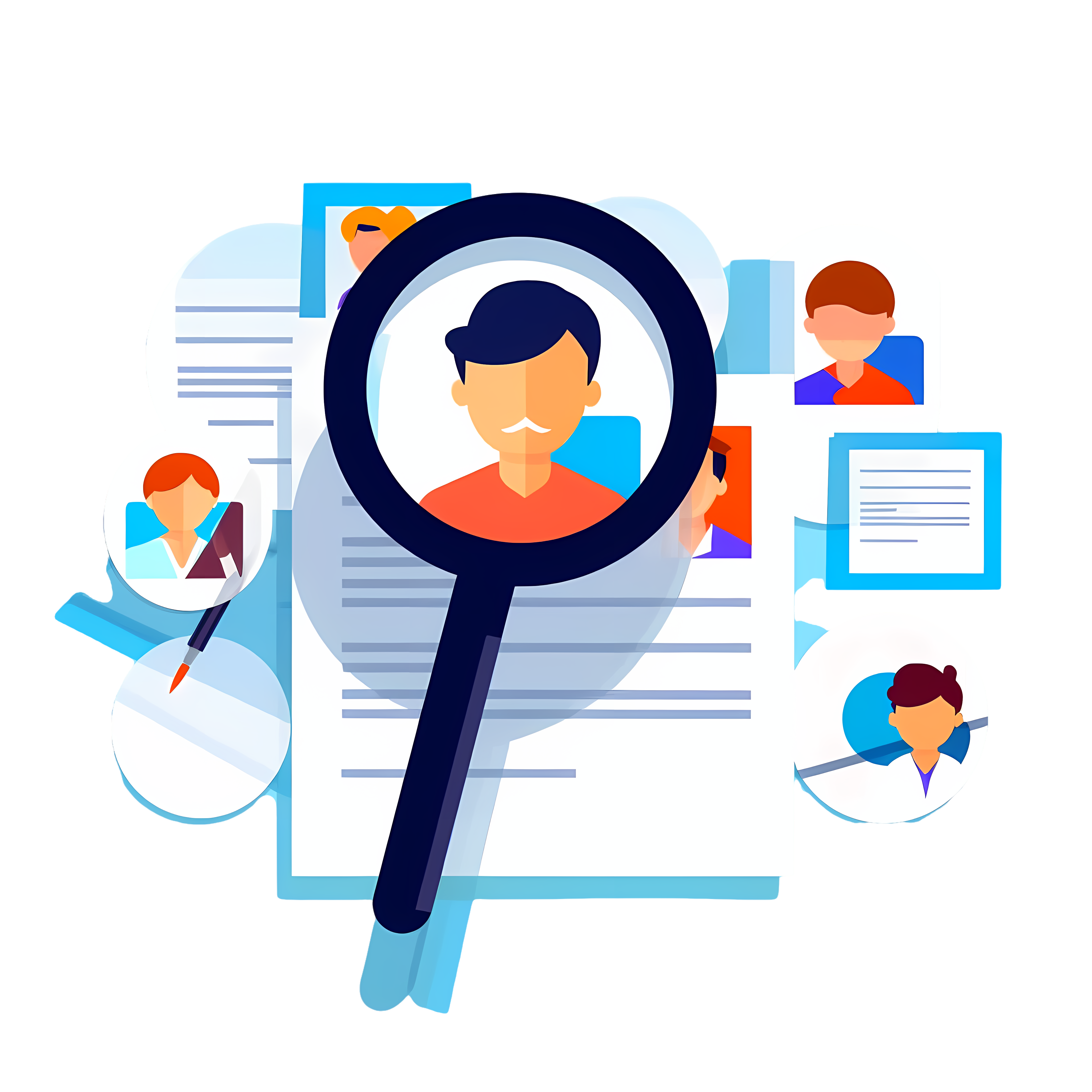 Transparent PNG Job Seeker Resume High-Quality Graphic Material