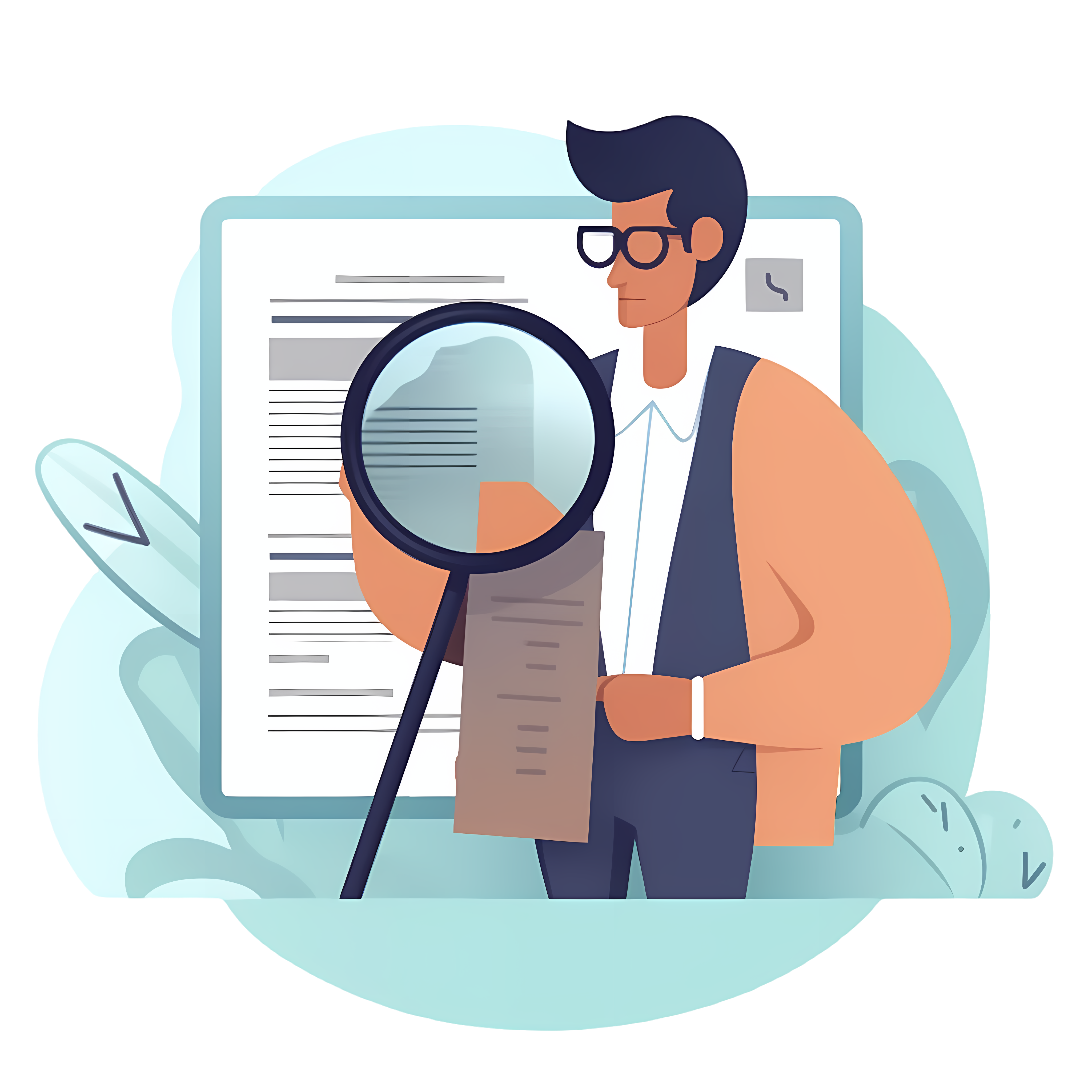 High-definition graphic materials for corporate recruitment interviewers
