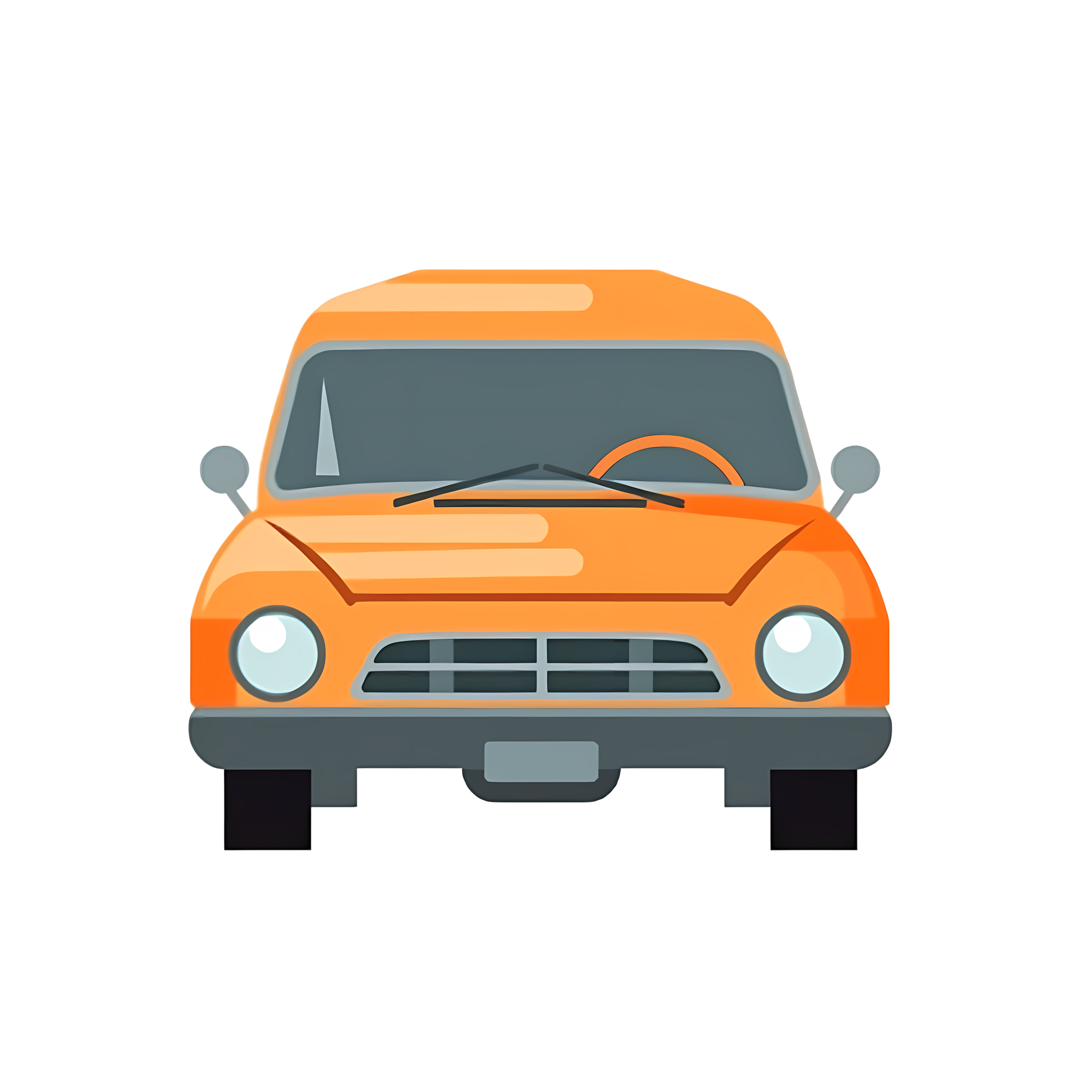 Hand-drawn transportation vehicle car commercial illustration