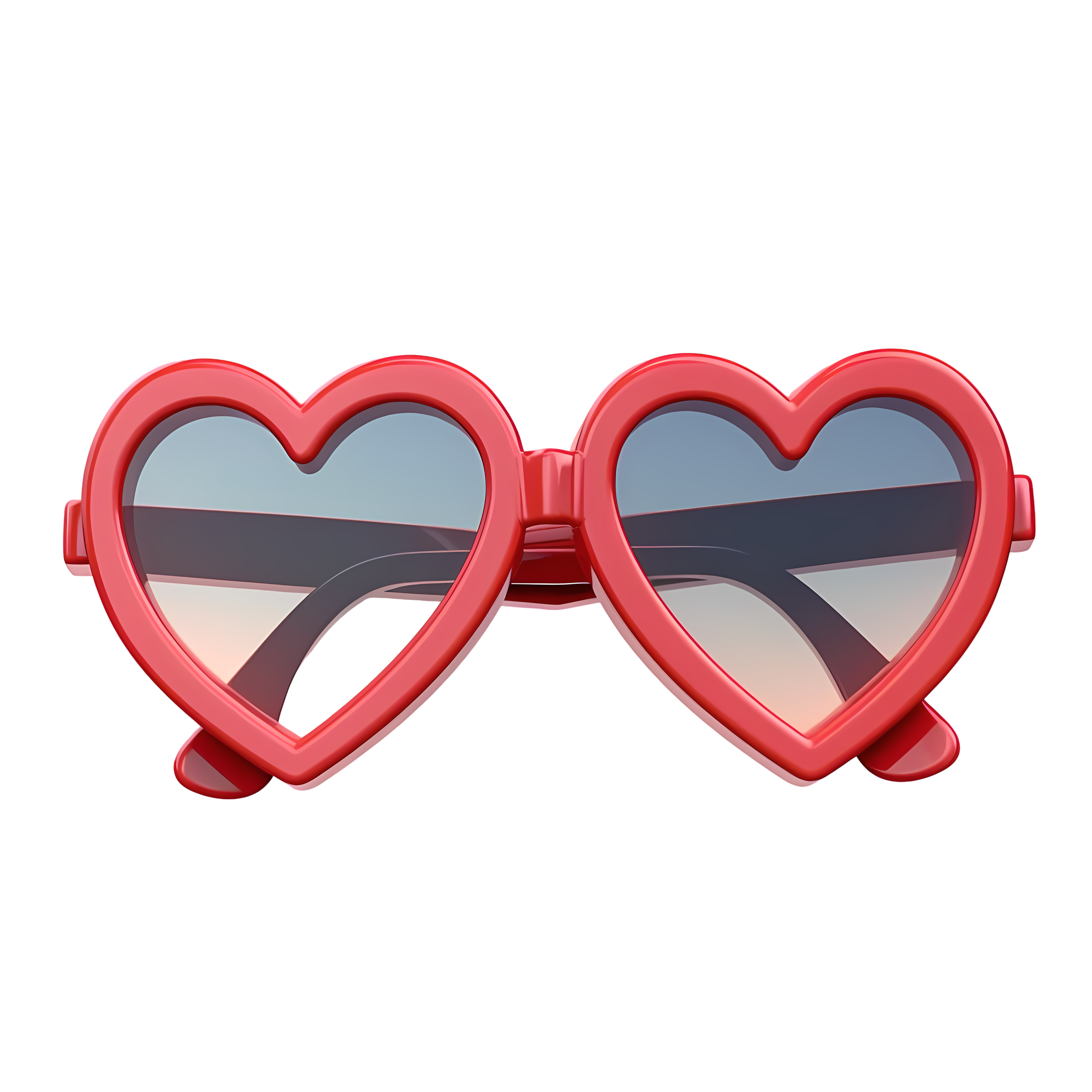 Influencer Heart-Shaped Sunglasses Design Material