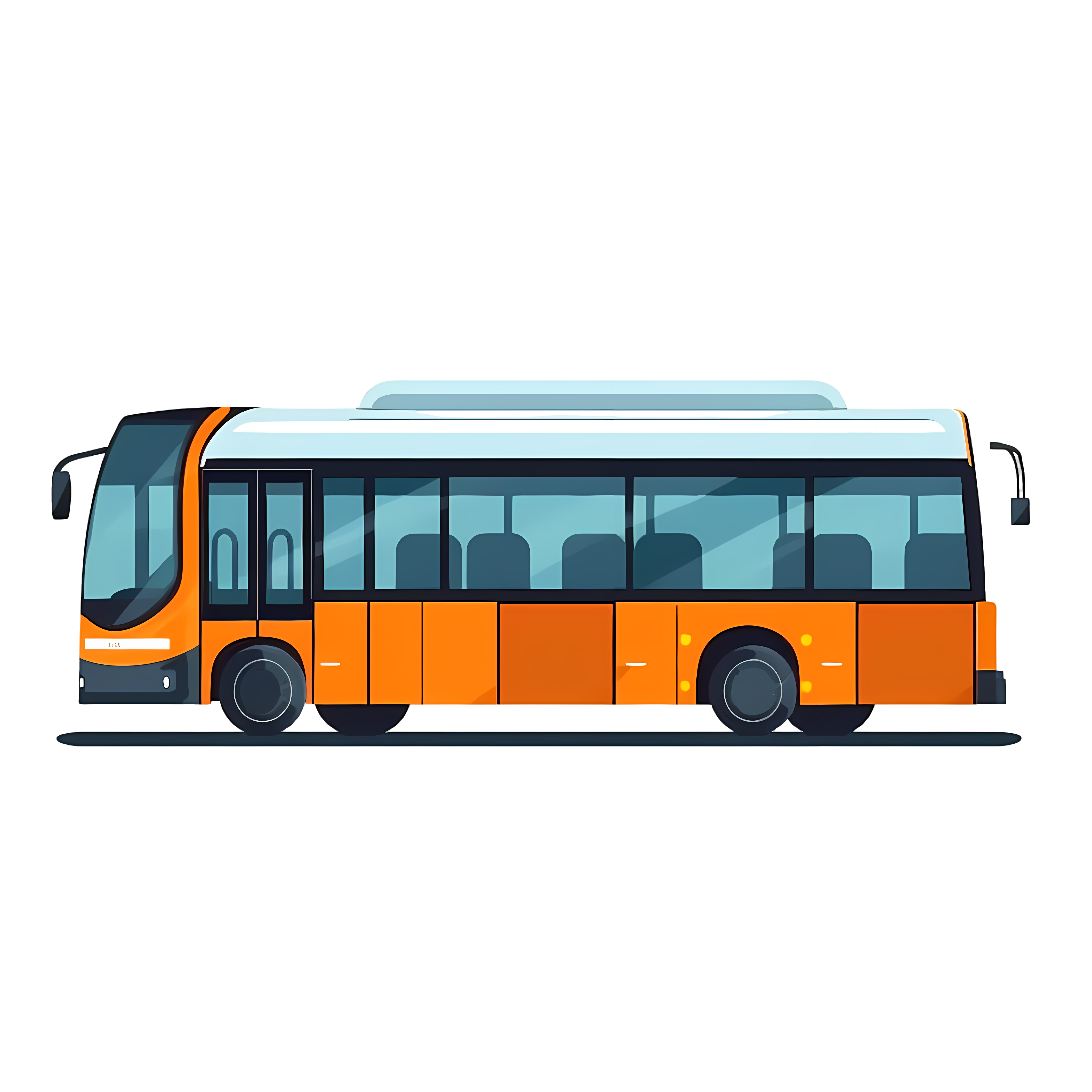 Transportation bus creative elements