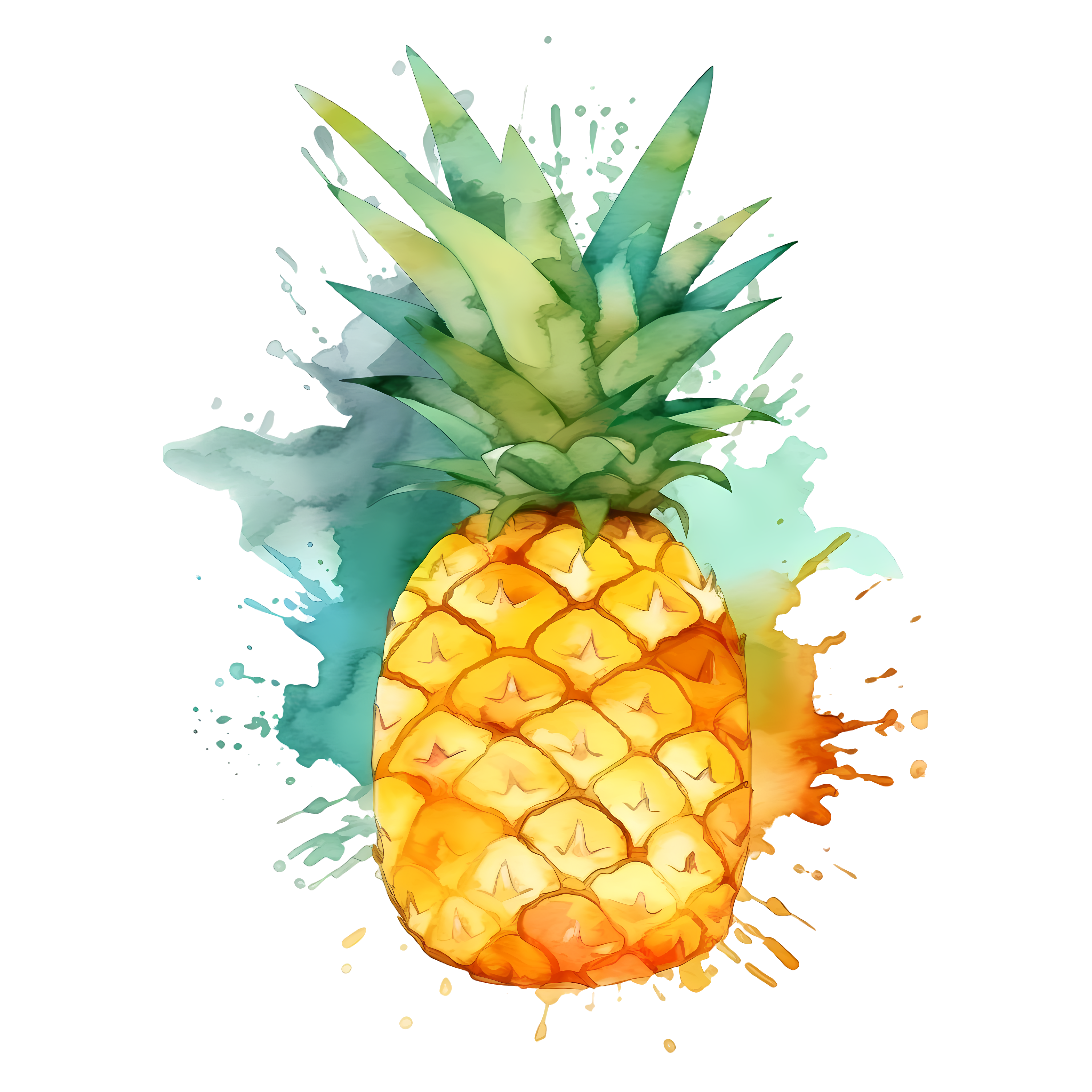 Tropical fruit pineapple creative PNG graphic material