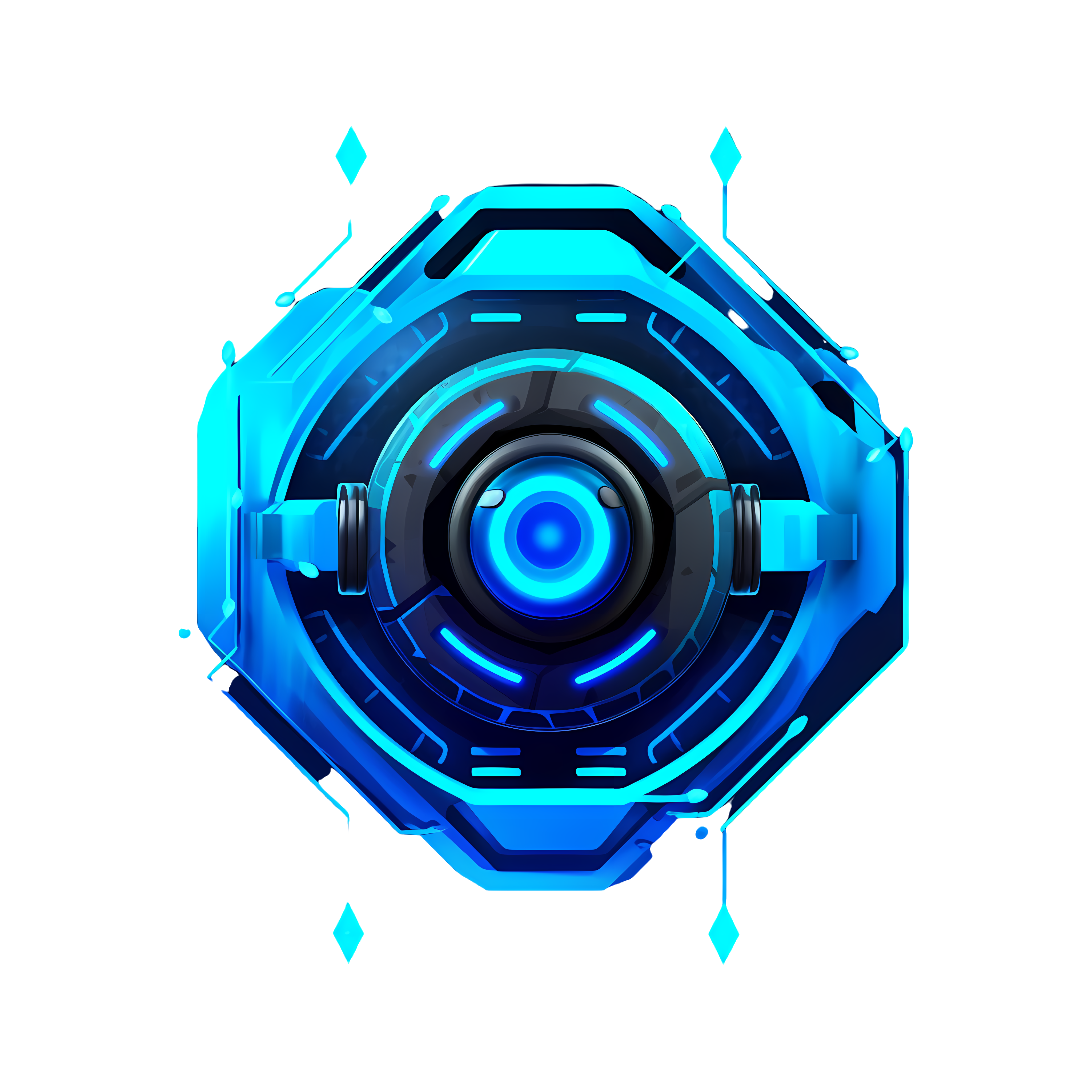 Blue Shield Security Technology Logo Graphic Material