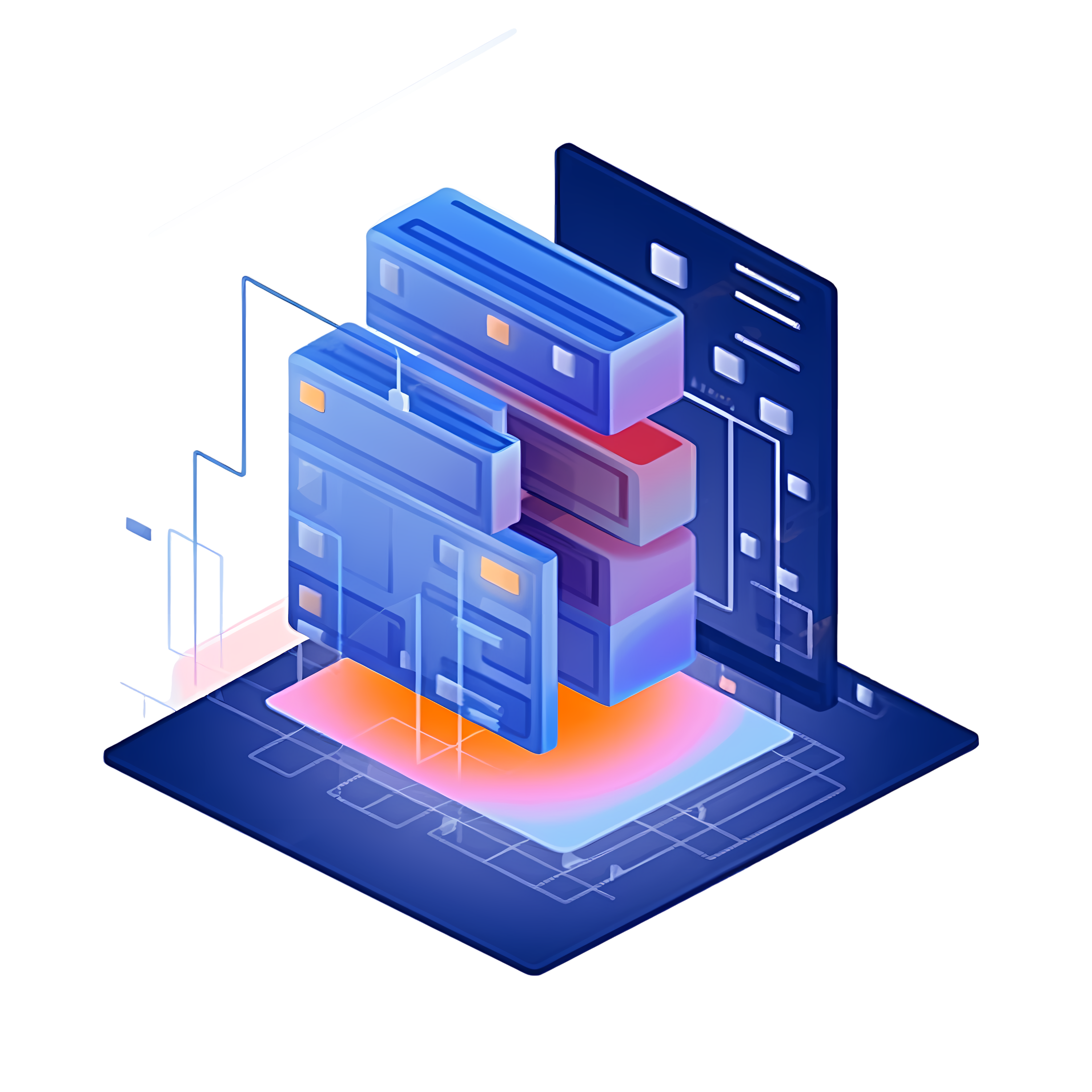 Blue Creative Website Tag PNG Illustration