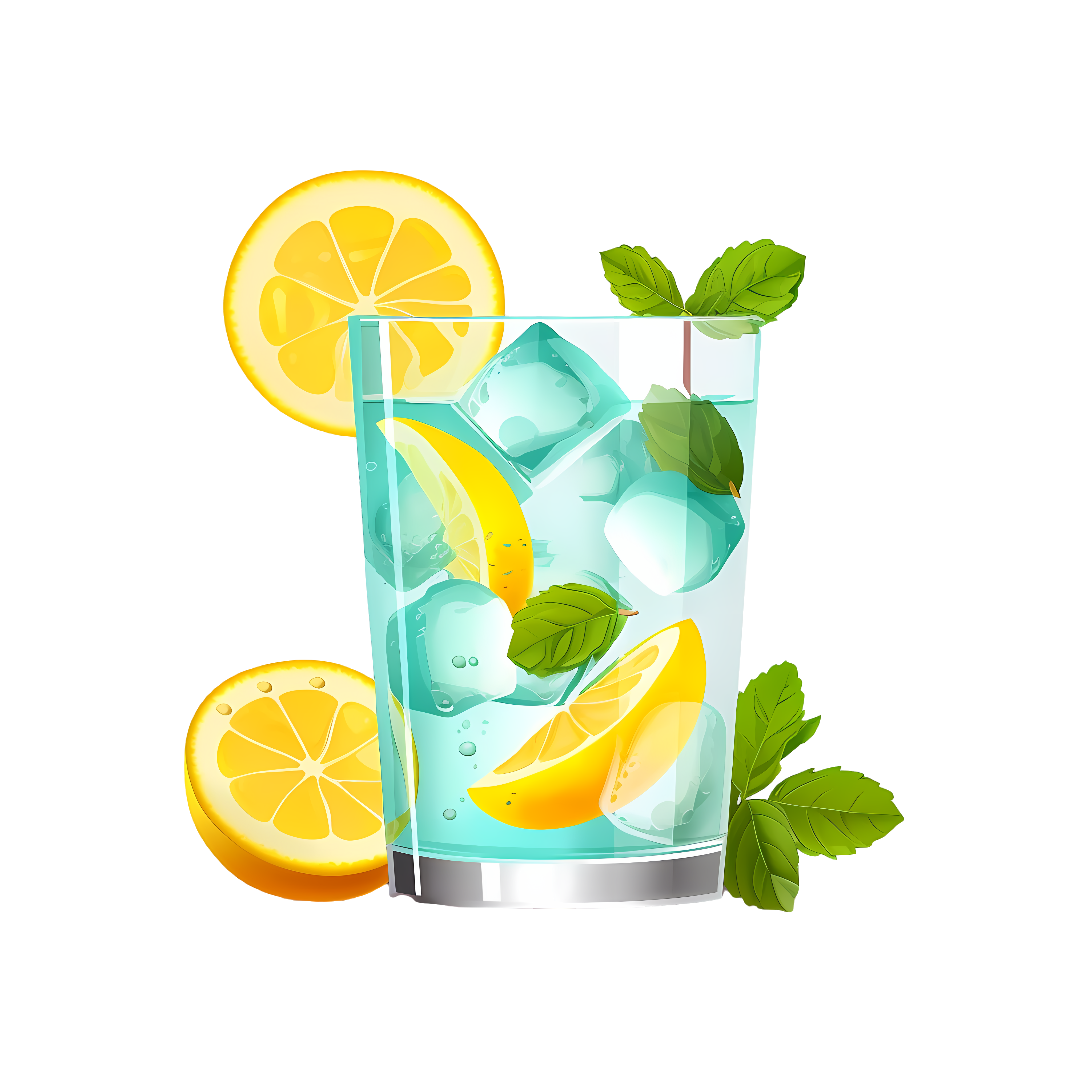 Cool Summer Lemonade Illustration