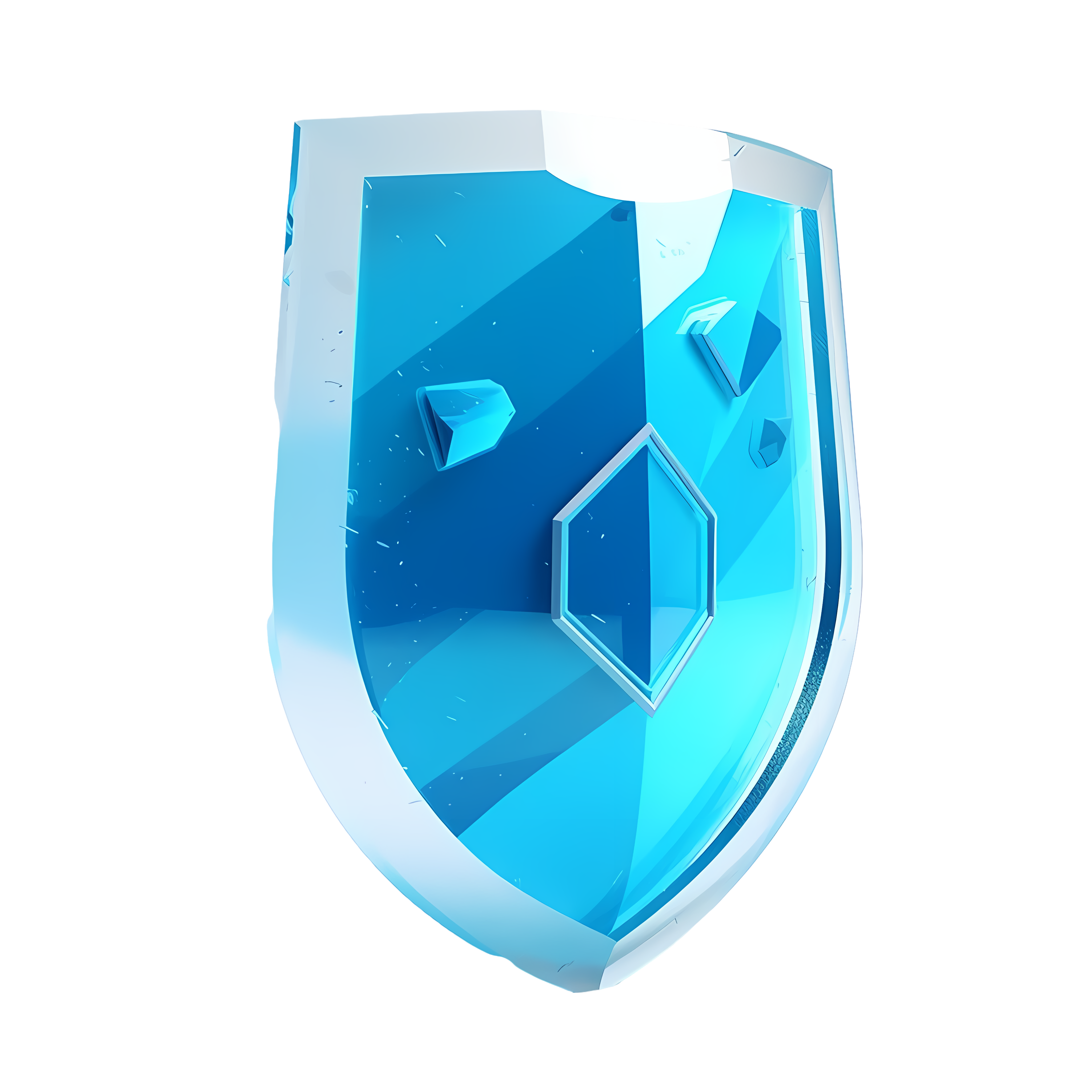 3D stereoscopic illustration of data security icon