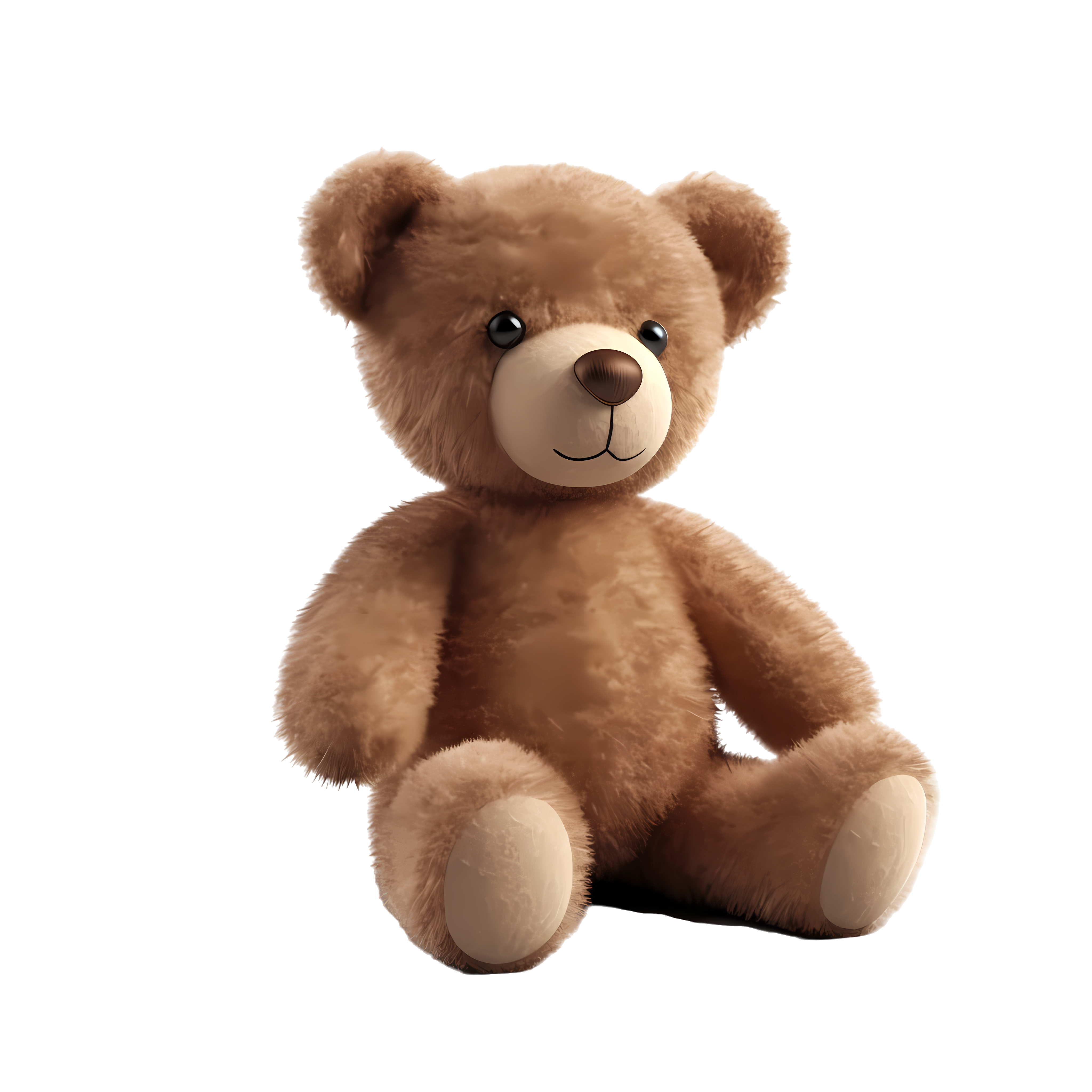 Soft and fluffy teddy bear plush toy commercial illustration