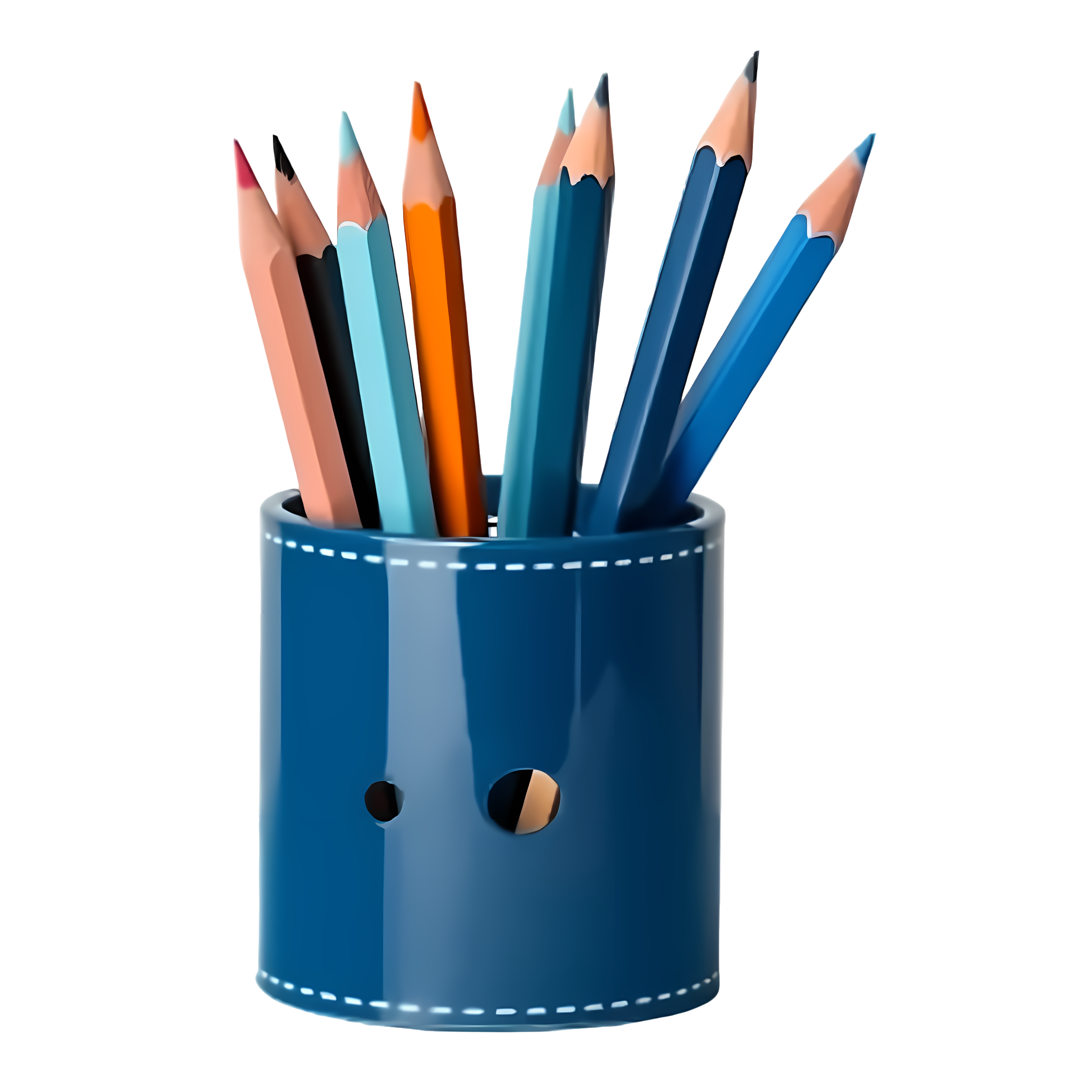 Commercially usable learning supplies colored pencil PNG material