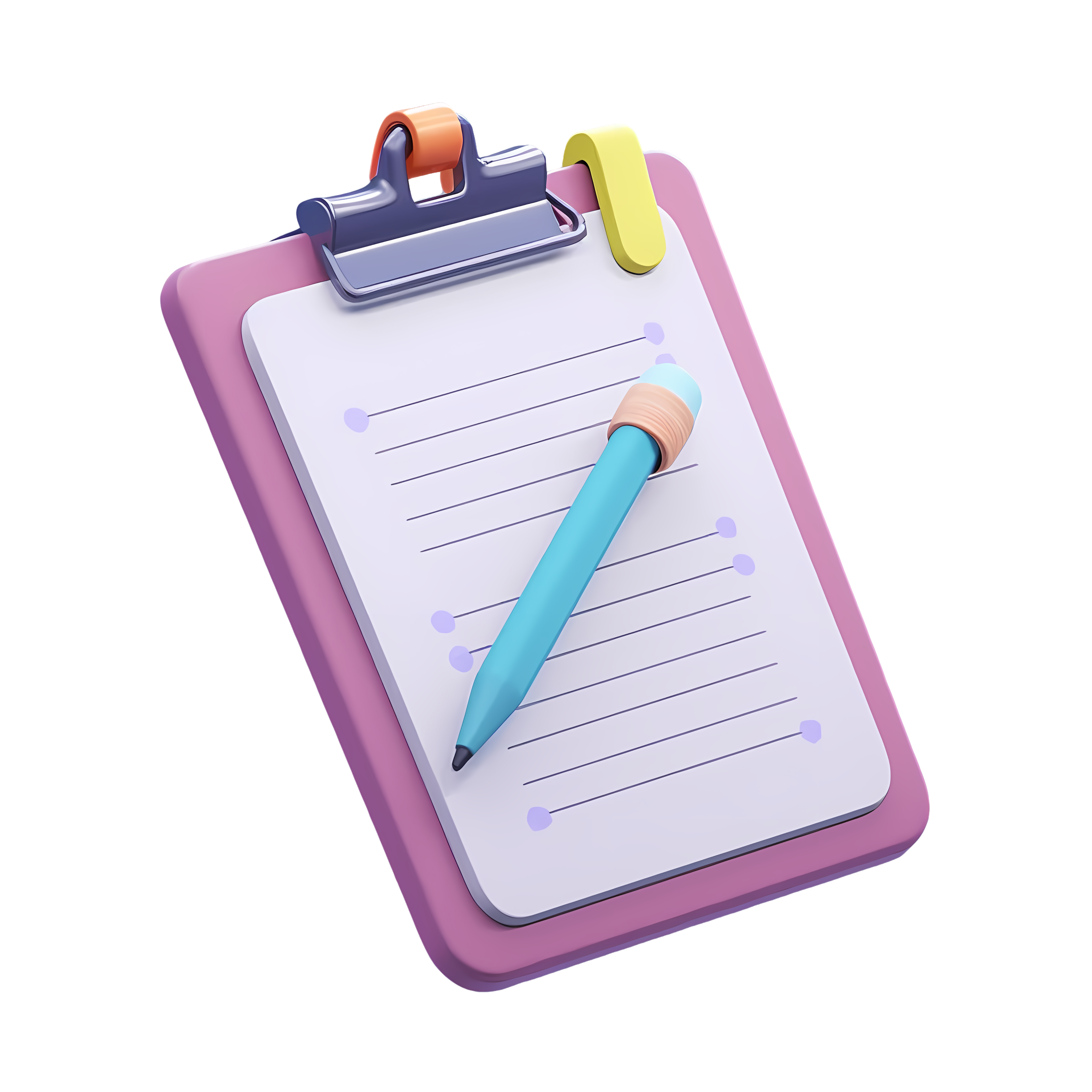 High-definition PNG graphic material for office notepads