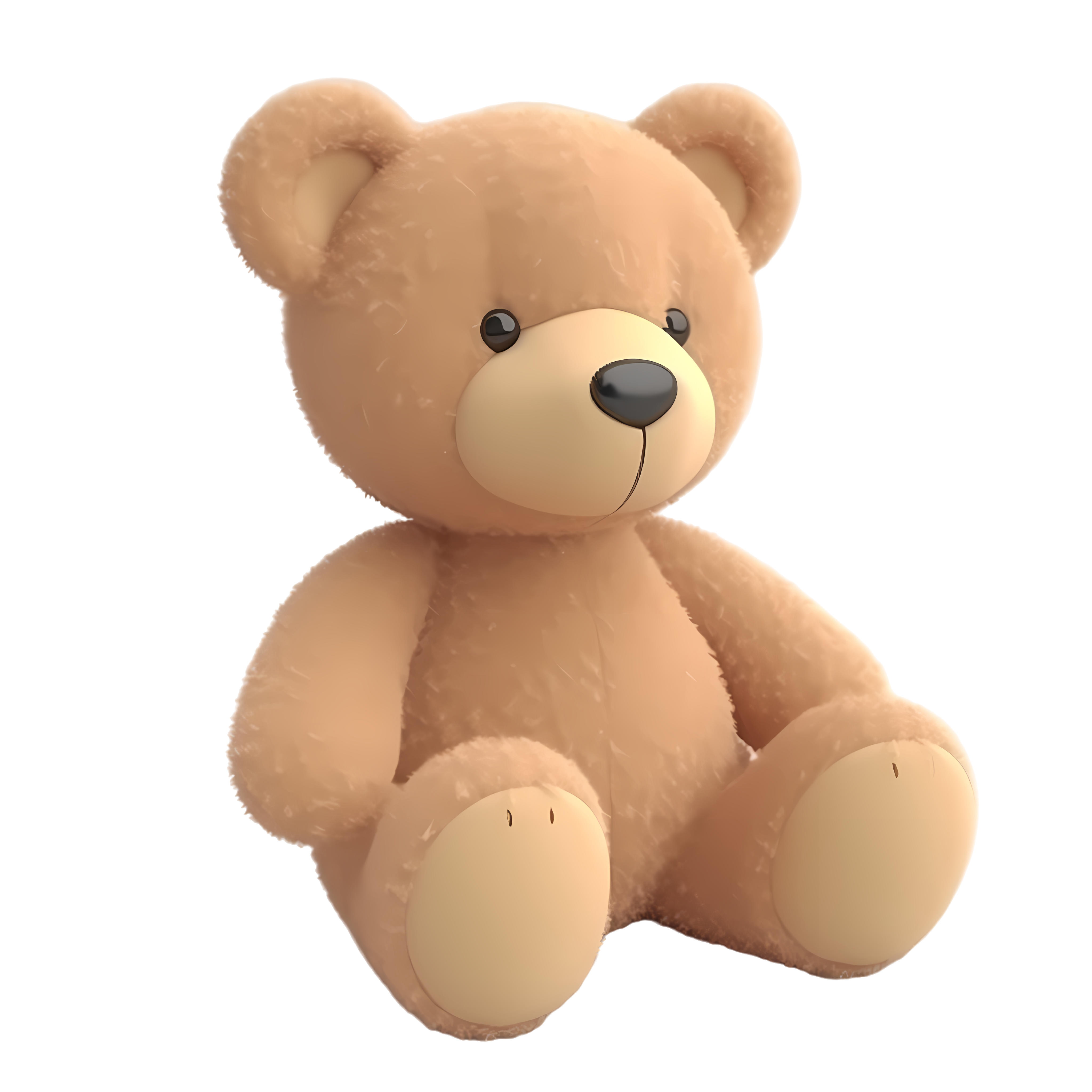 Soft Cute Plush Bear Toy 3D Material