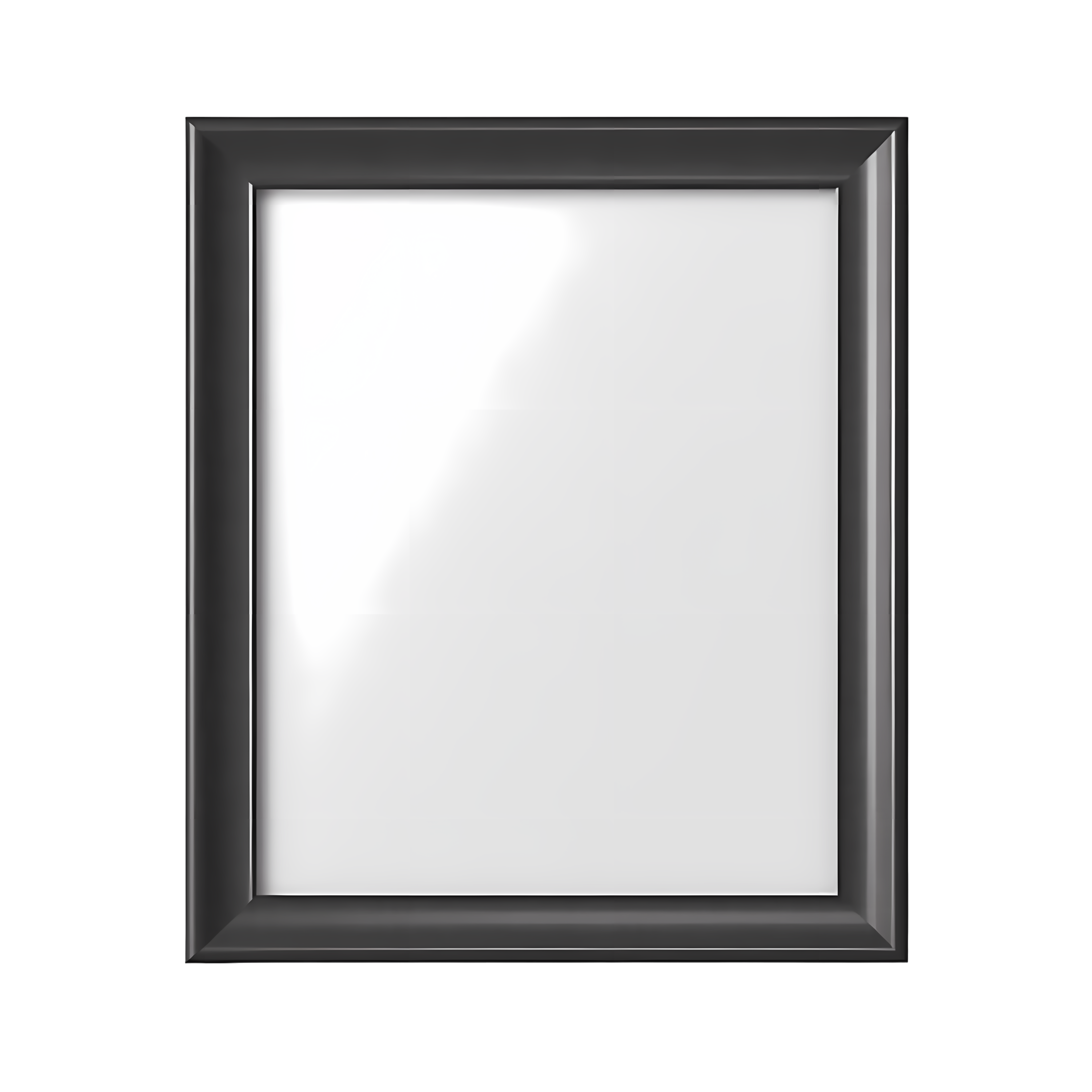 Gray digital oil painting black and white frame PNG design element