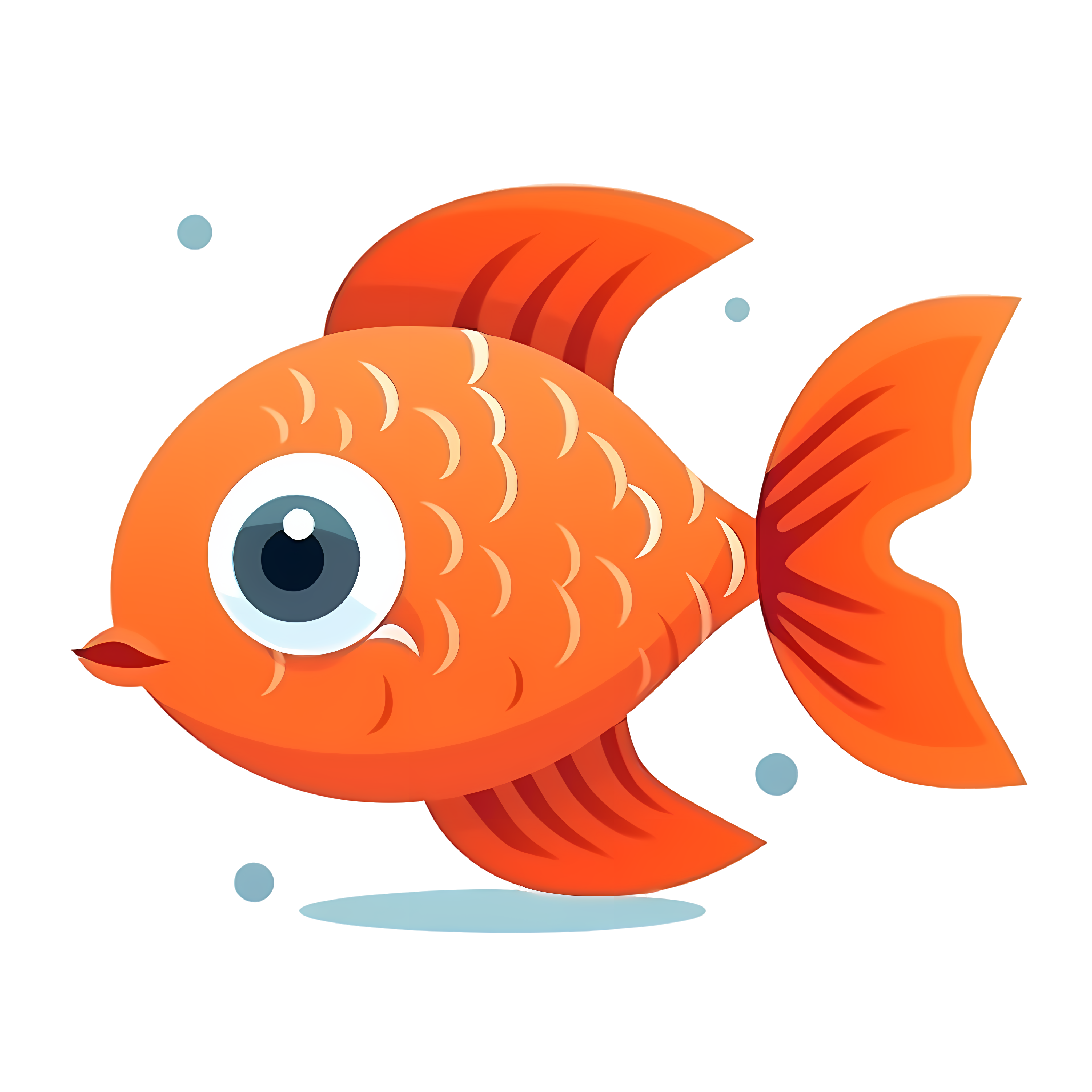 Cartoon fish vector illustration goldfish素材插画