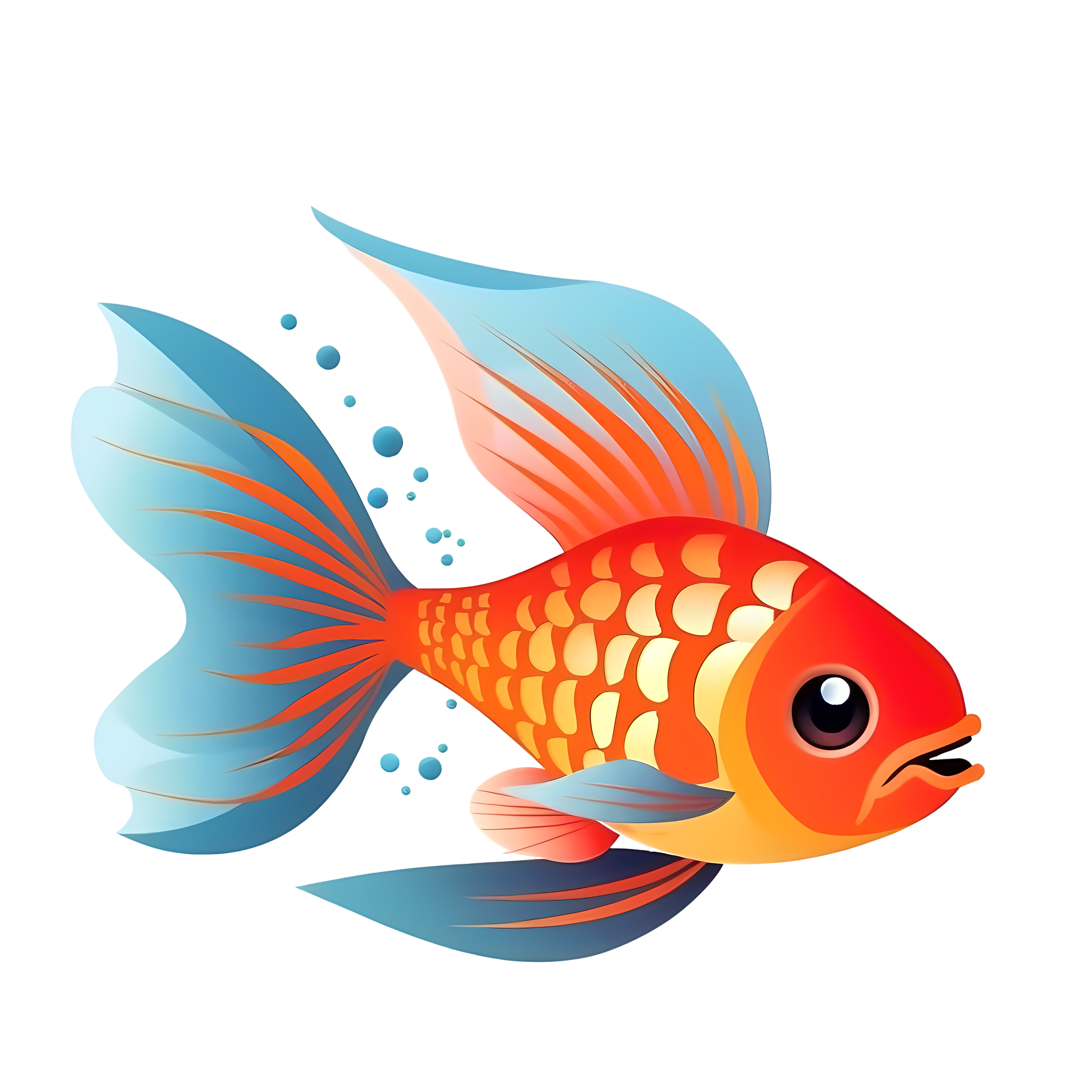 Cartoon fish vector graphic material