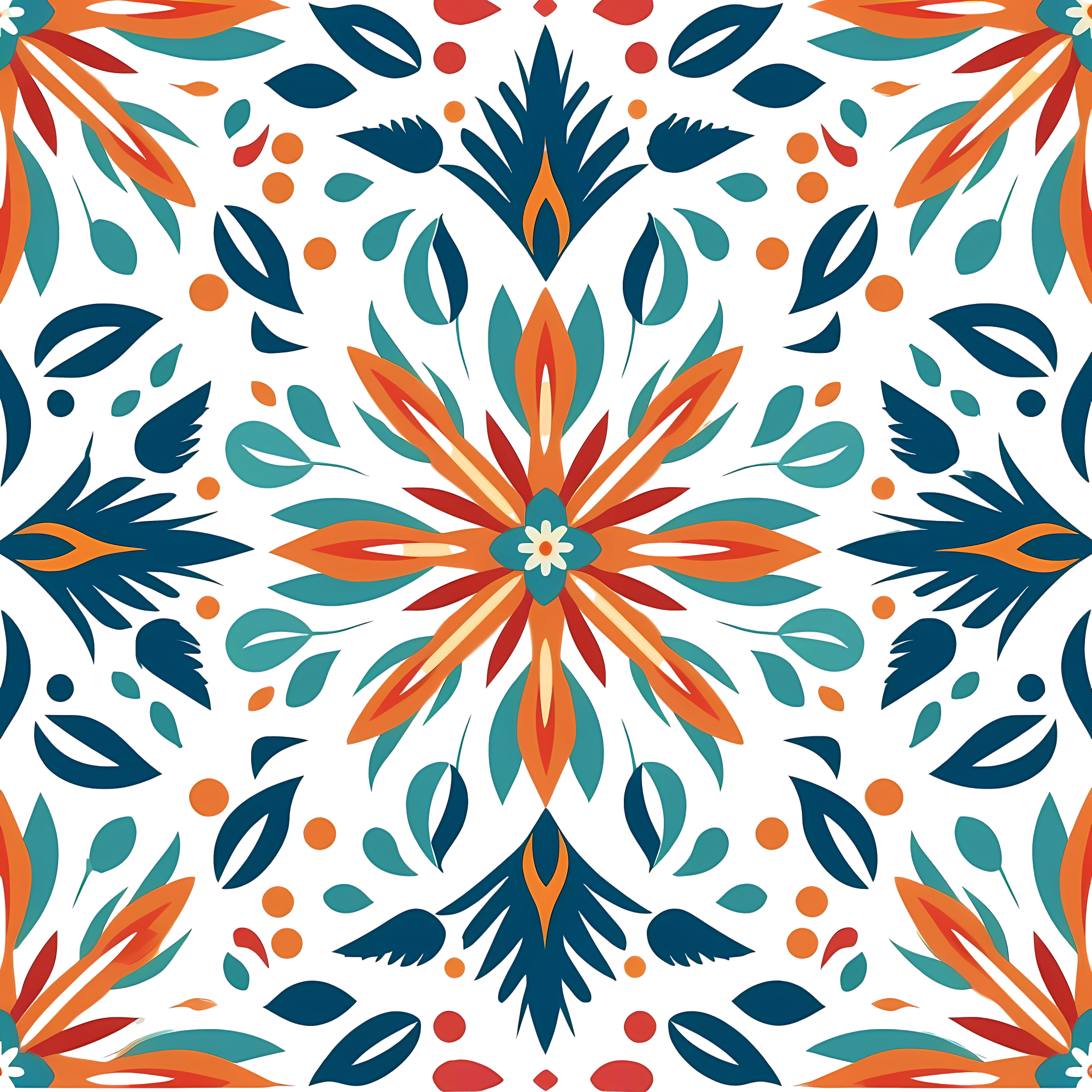 Pure white background decorative pattern