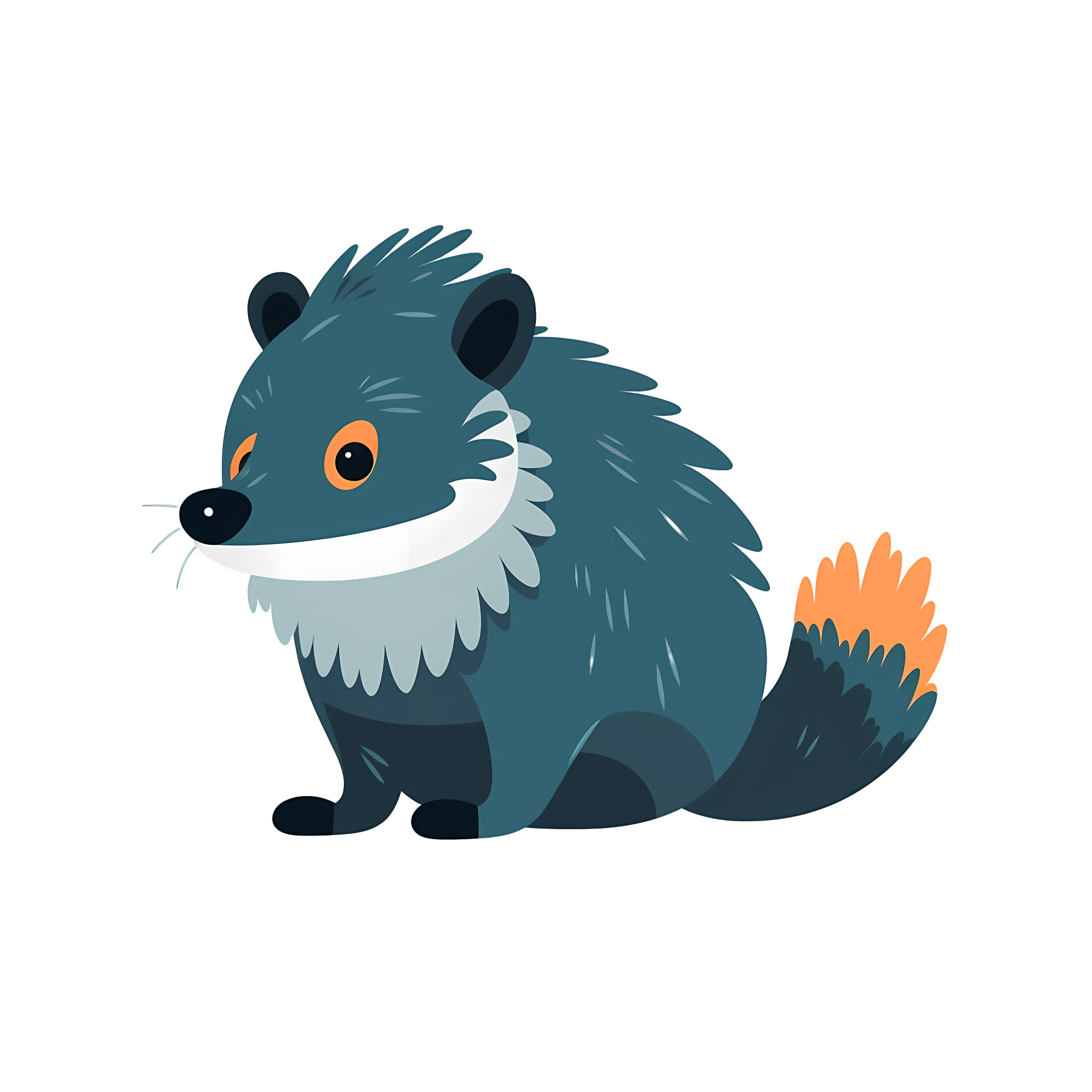 Hand-drawn commercial-use cartoon animal PNG materials