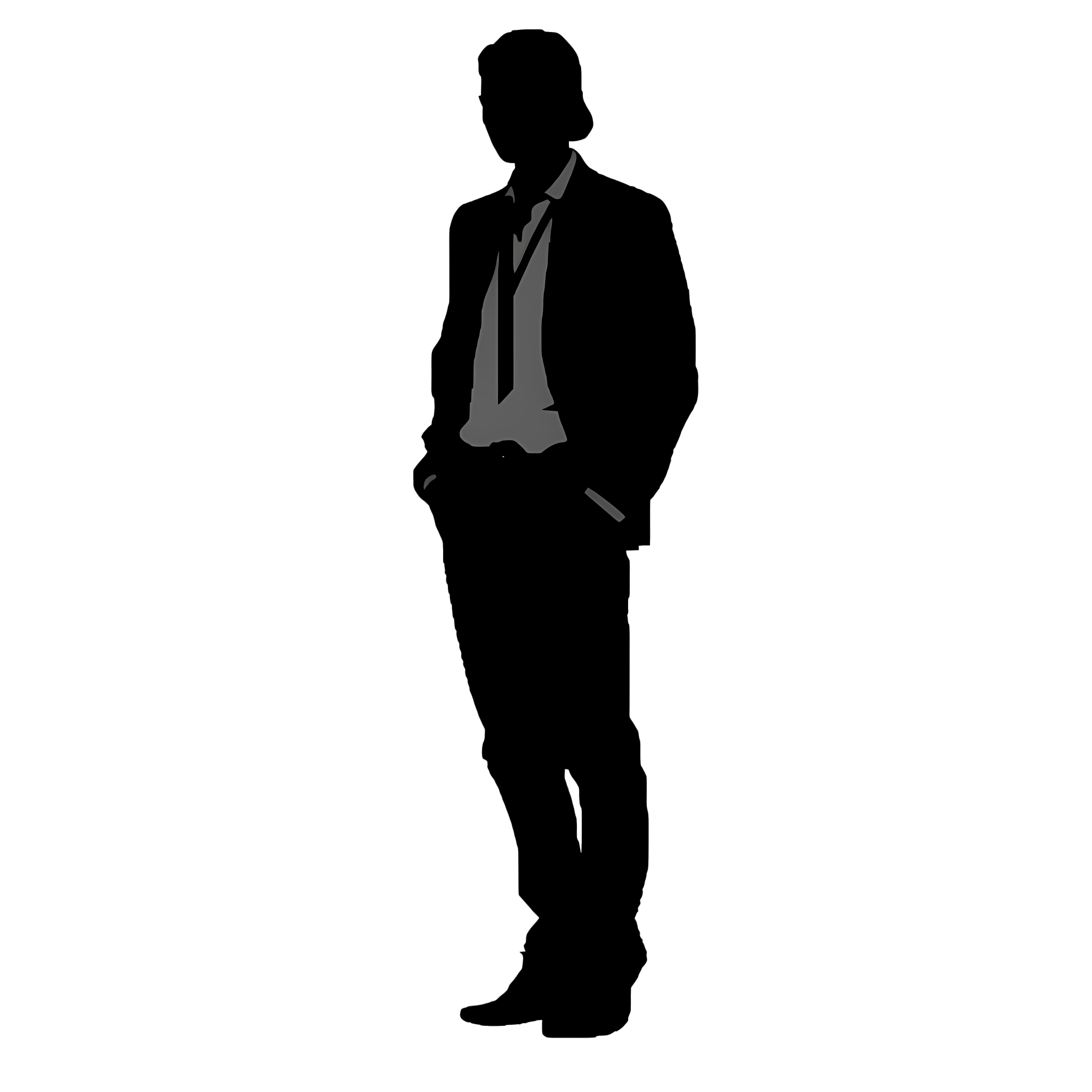 Hand-drawn Suit Business Person Illustration PNG Material
