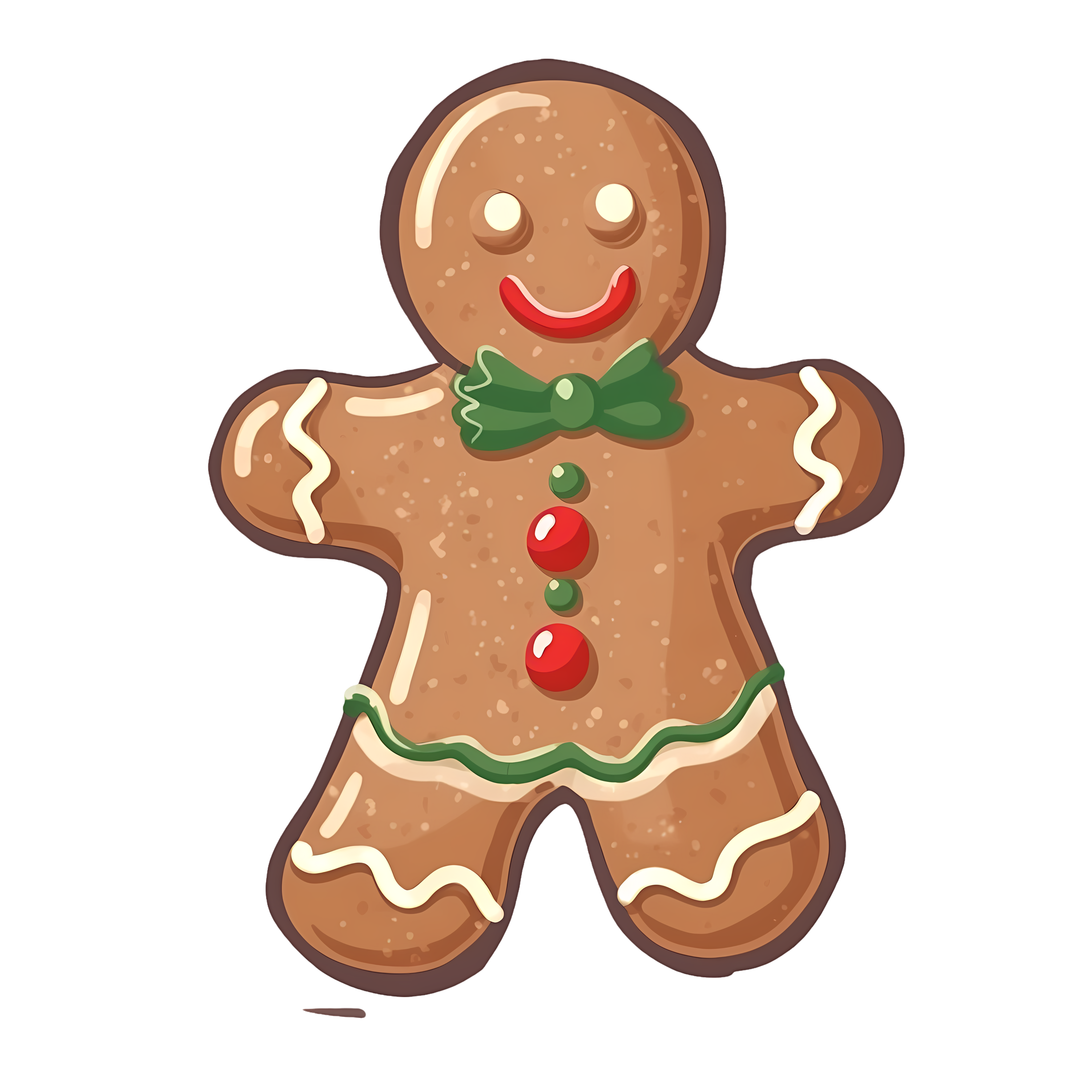 Commercially usable food gingerbread man PNG material
