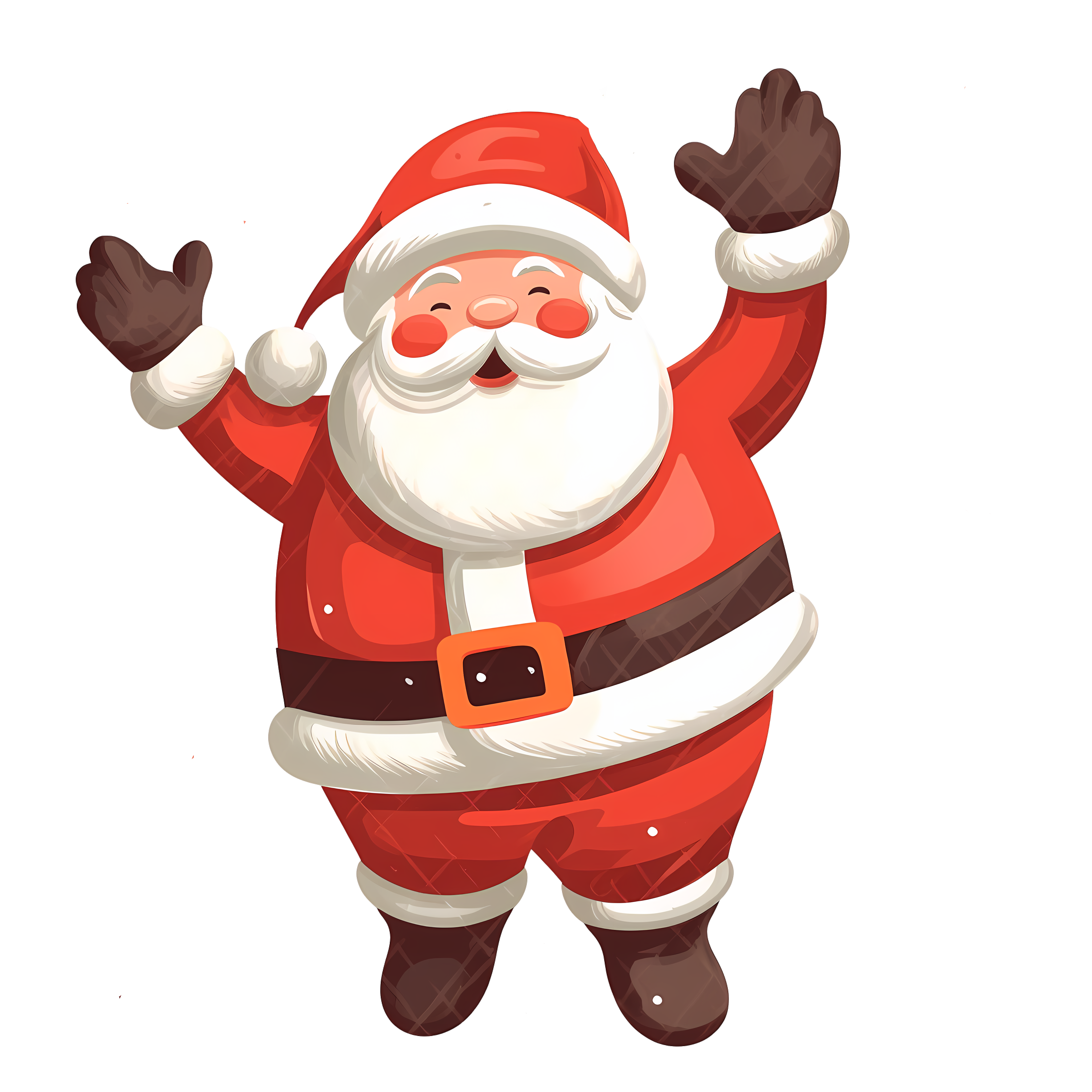 Hand-drawn illustration Santa Claus PNG material
