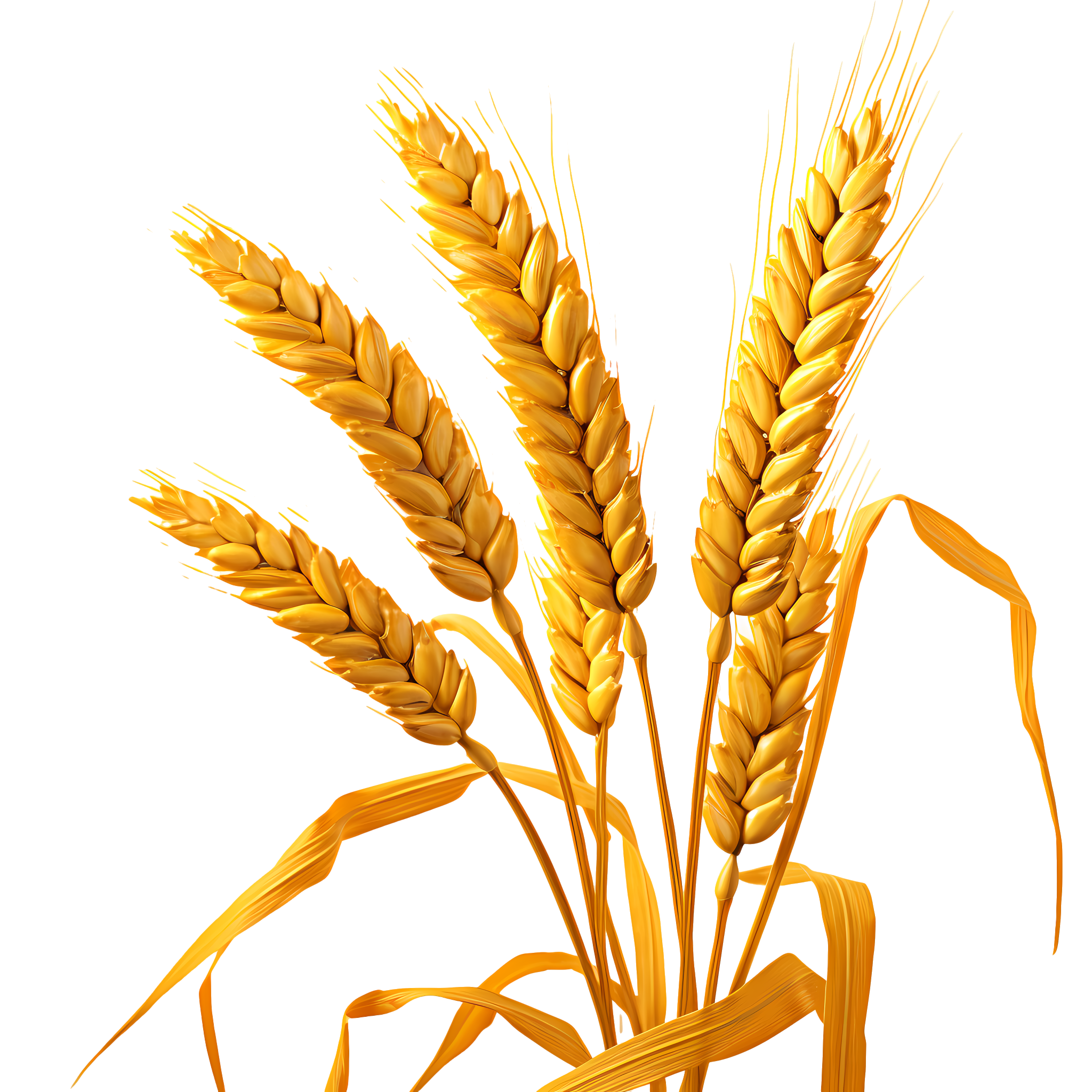 Hand-drawn realistic style wheat pattern PNG material