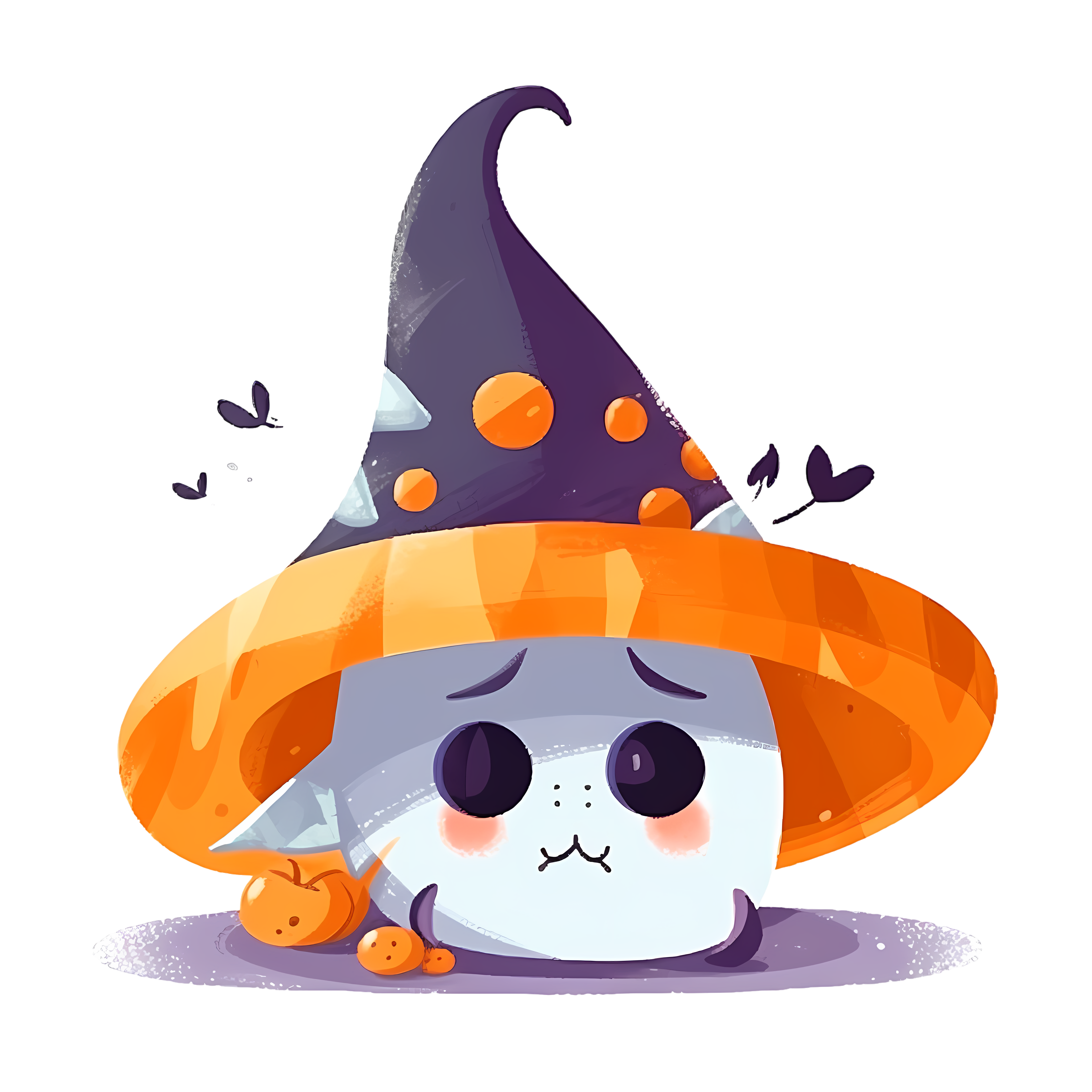 Cute illustration design material - pumpkin hat