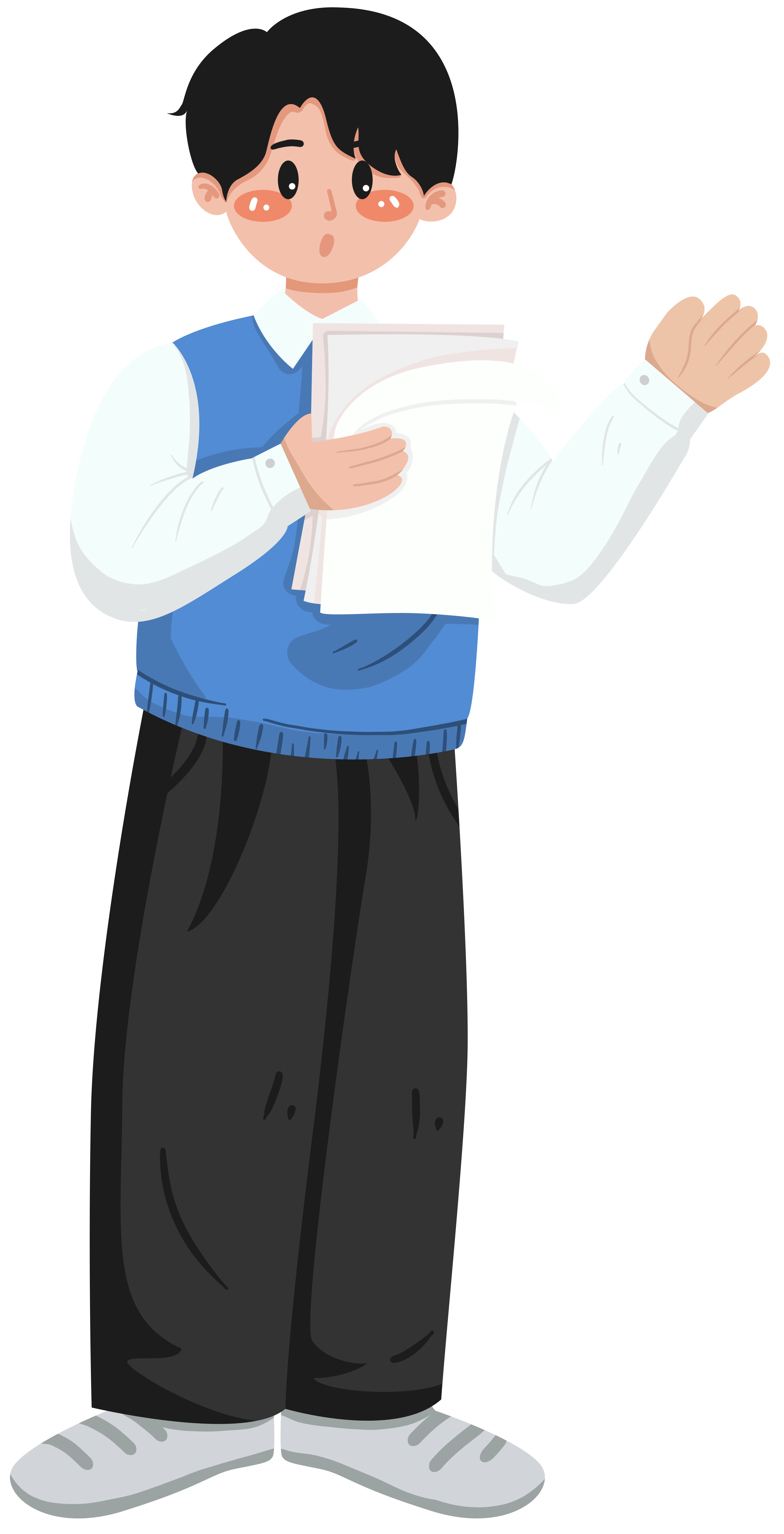 Male teacher giving a lecture